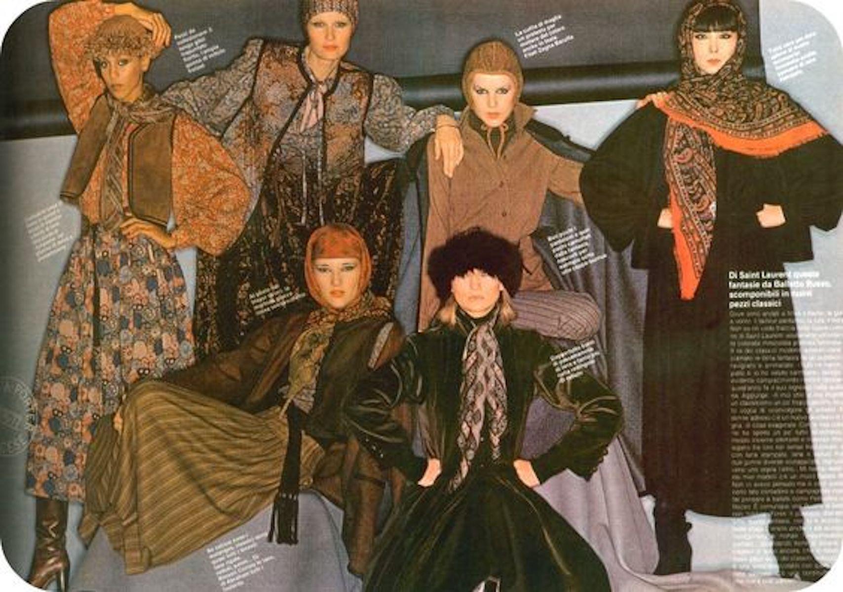 Women's or Men's Yves Saint Laurent vest, 1976-77 F/W “Russian Collection” For Sale