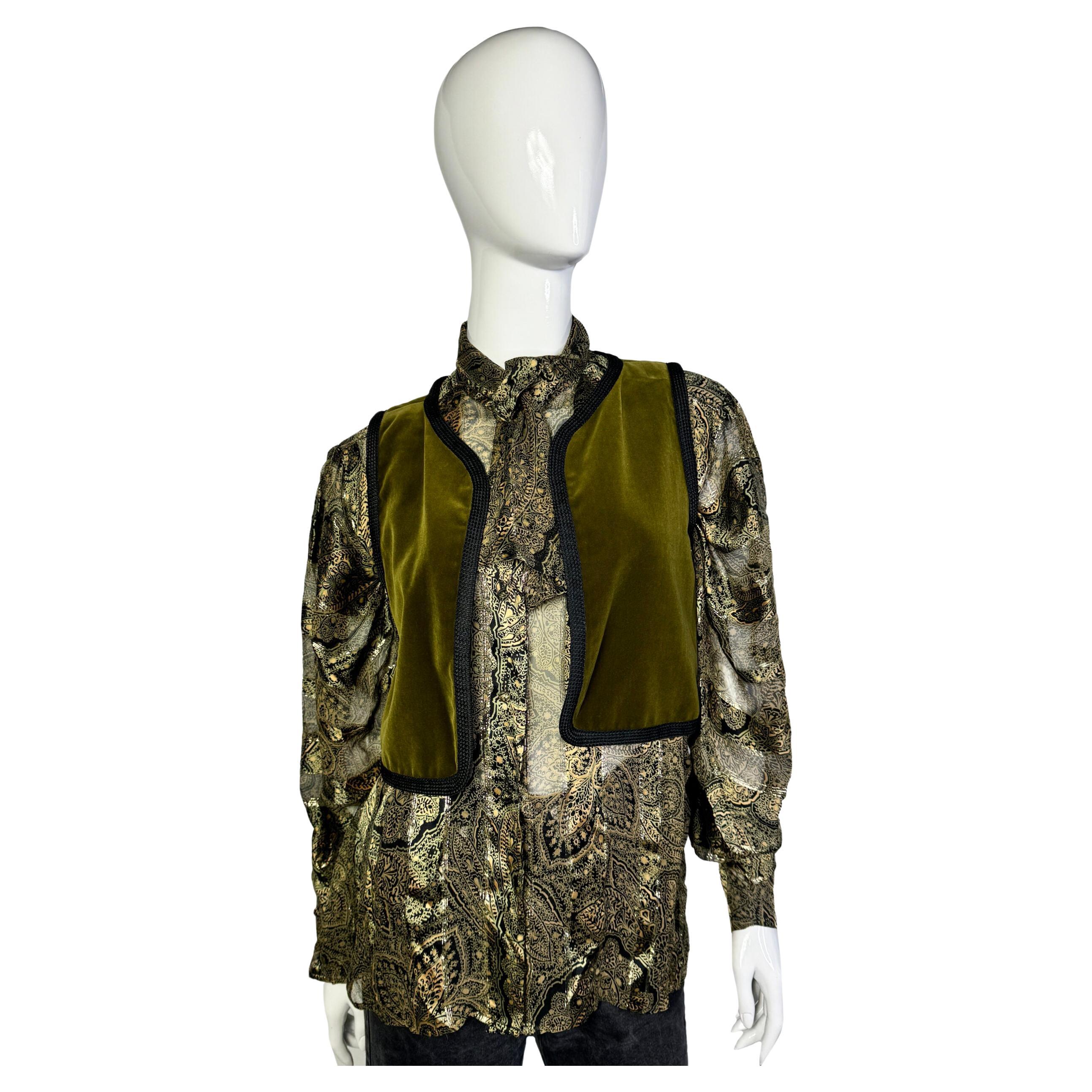 Yves Saint Laurent vest, 1976-77 F/W “Russian Collection” For Sale