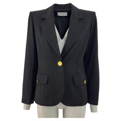 Yves Saint Laurent Veste noire, Made in France, taille S, Circa 1990