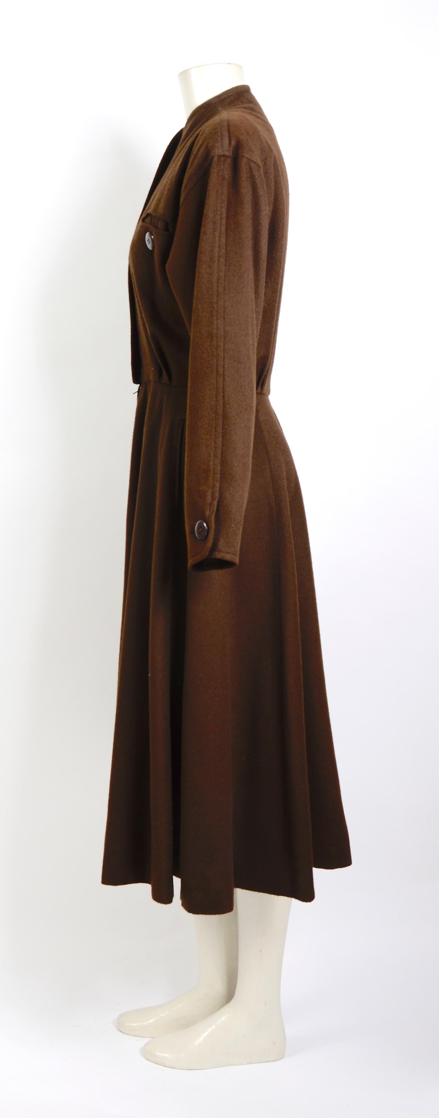 brown vintage dress
