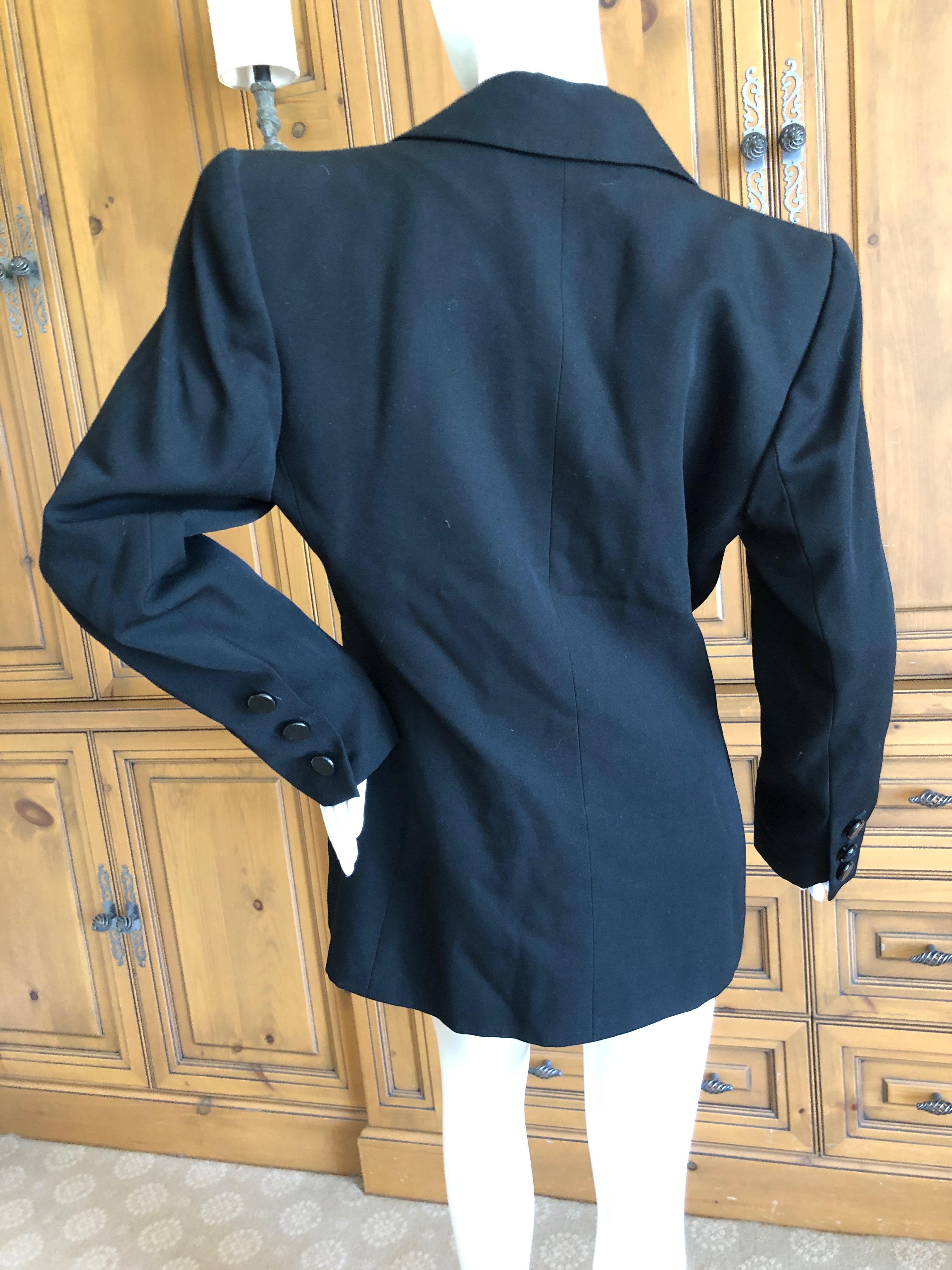 Yves Saint Laurent Vintage 1980's Strong Shoulder 