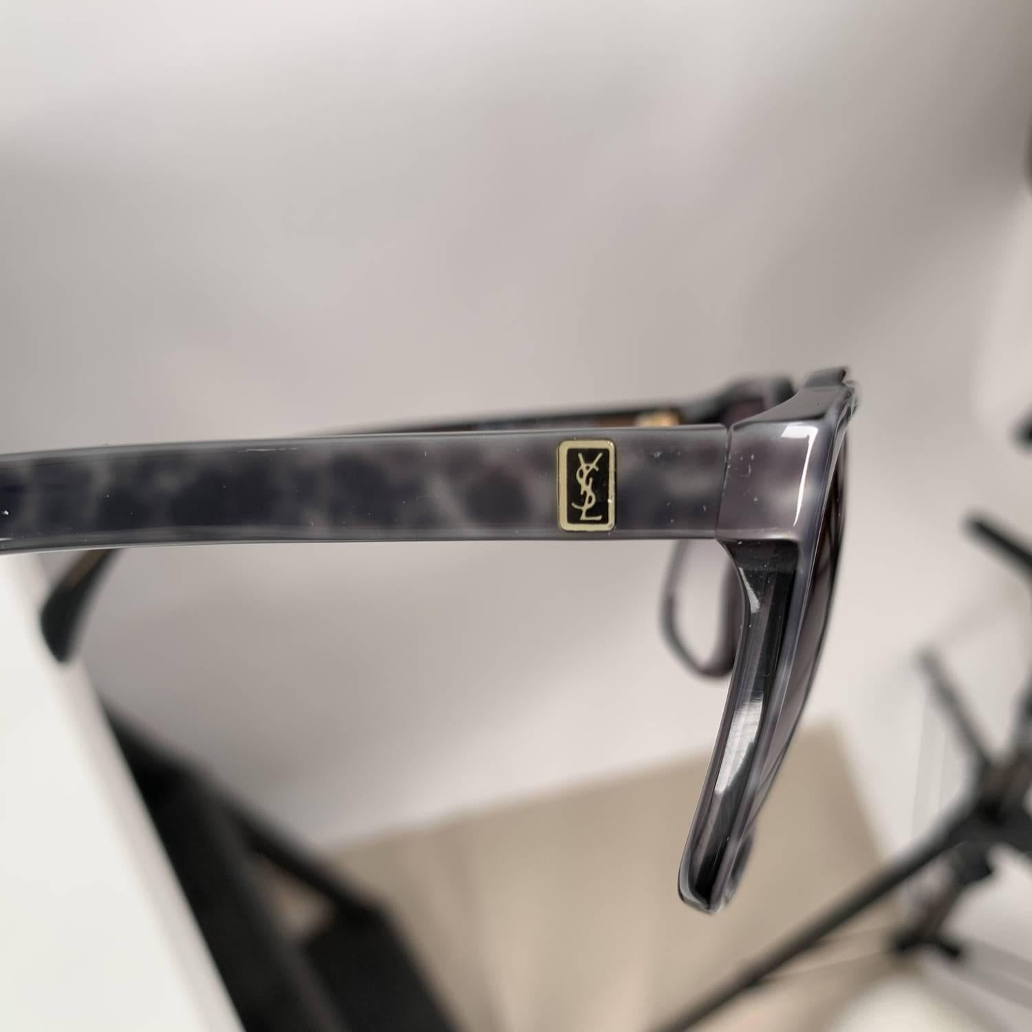 Yves Saint Laurent Vintage 80s Gray Marbled Sunglasses 8732 P096 2