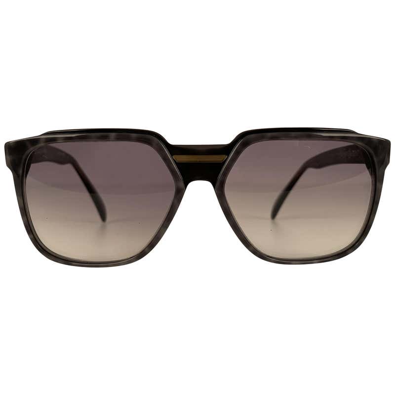Yves Saint Laurent Vintage 80s Gray Marbled Sunglasses 8732 P096 For ...
