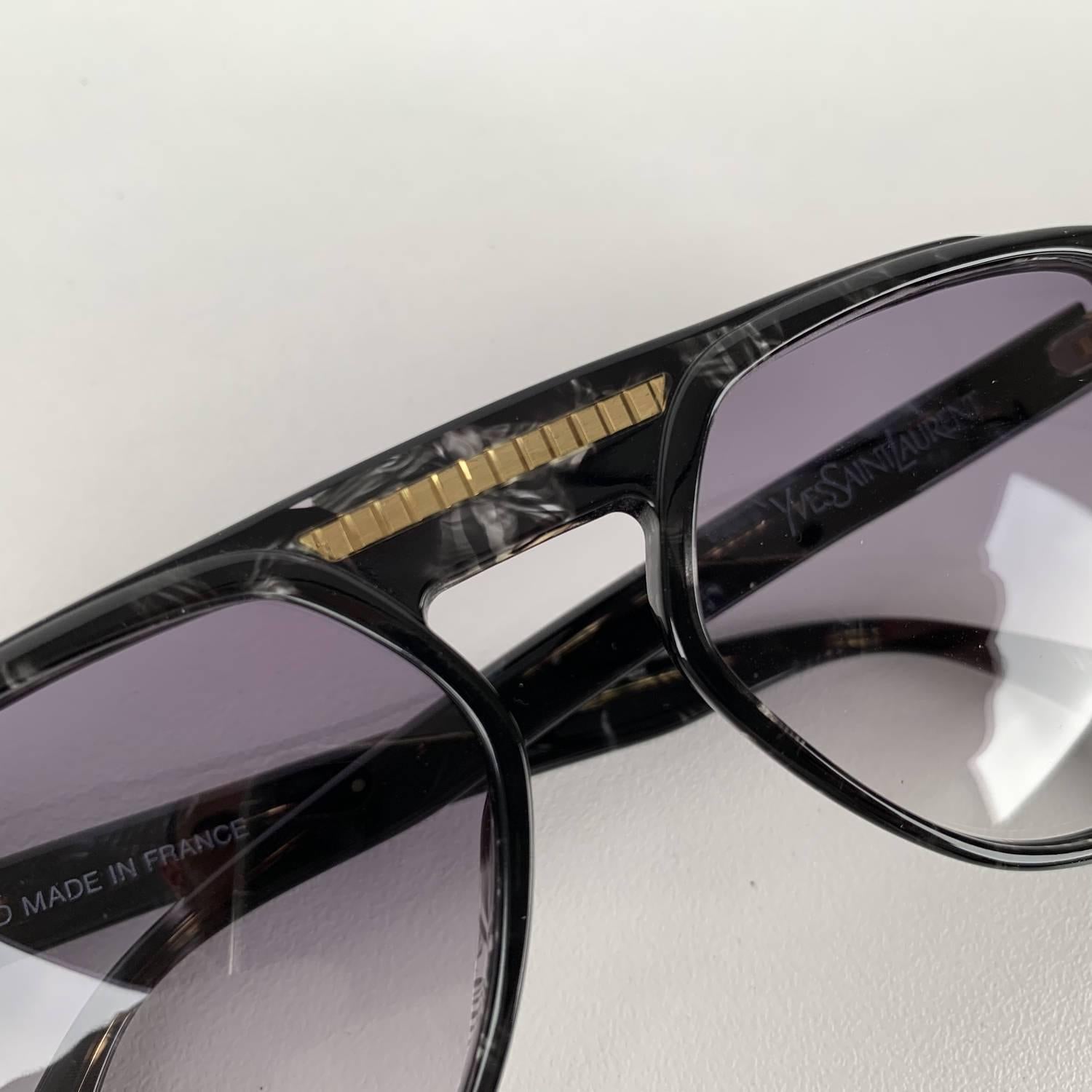 Yves Saint Laurent Vintage 80s Marbled Sunglasses 8726 P093 2