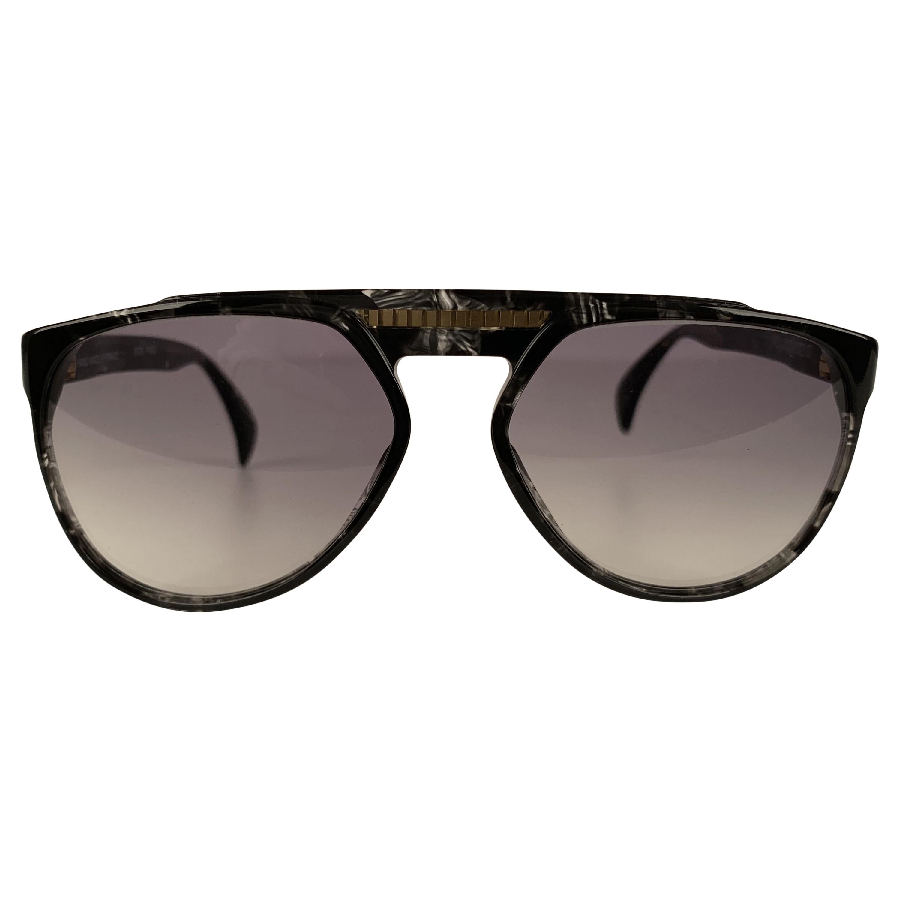 Yves Saint Laurent Vintage 80s Marbled Sunglasses 8726 P093