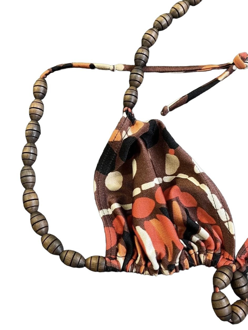 Yves Saint Laurent Vintage Beads Bikini Set For Sale 6