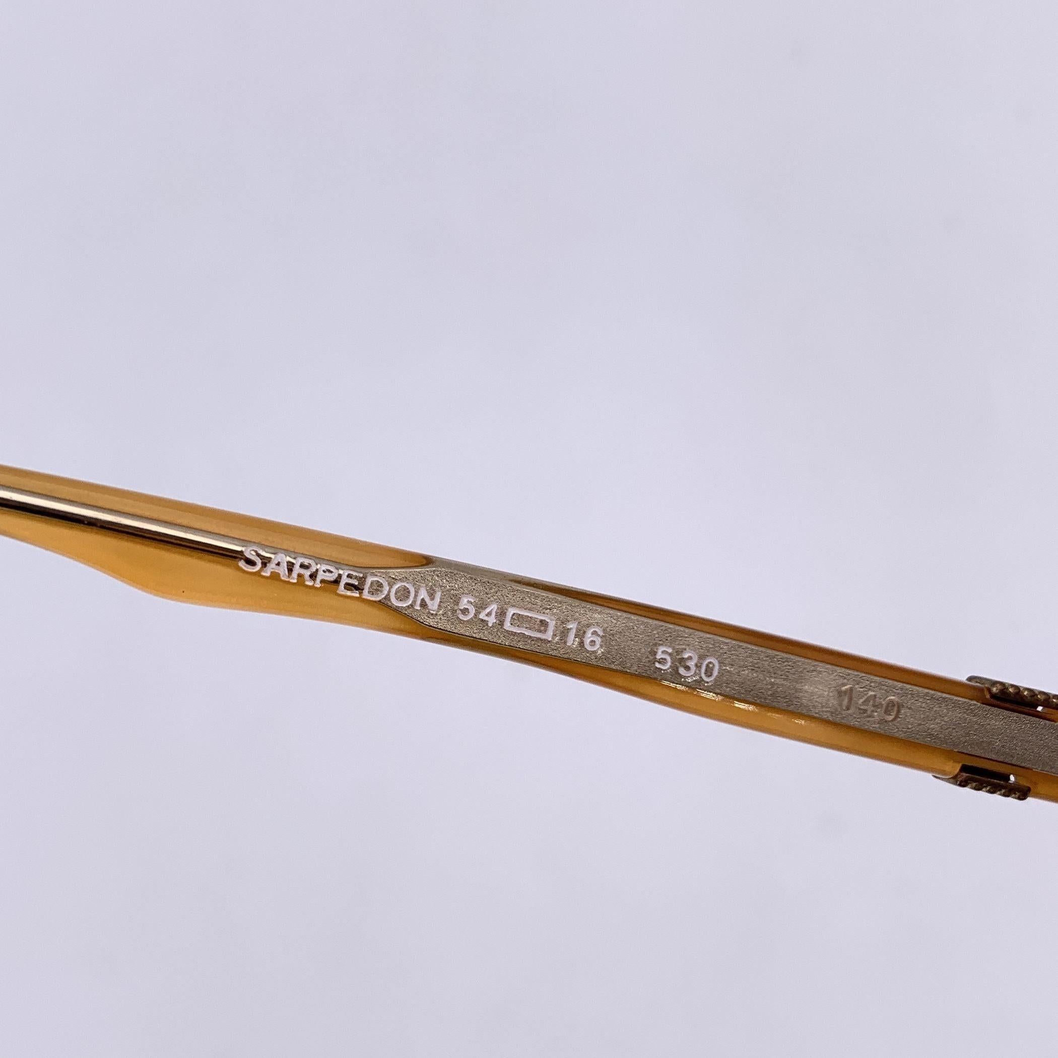 Occhiali da sole Yves Saint Laurent Vintage Beige Sarpedon 54/16 140mm in vendita 2