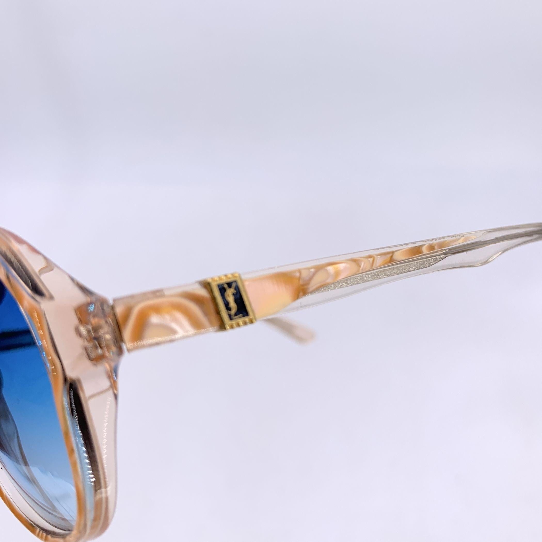 De las mujeres Yves Saint Laurent Gafas de sol vintage beige CALCHAS 54/16 140mm en venta