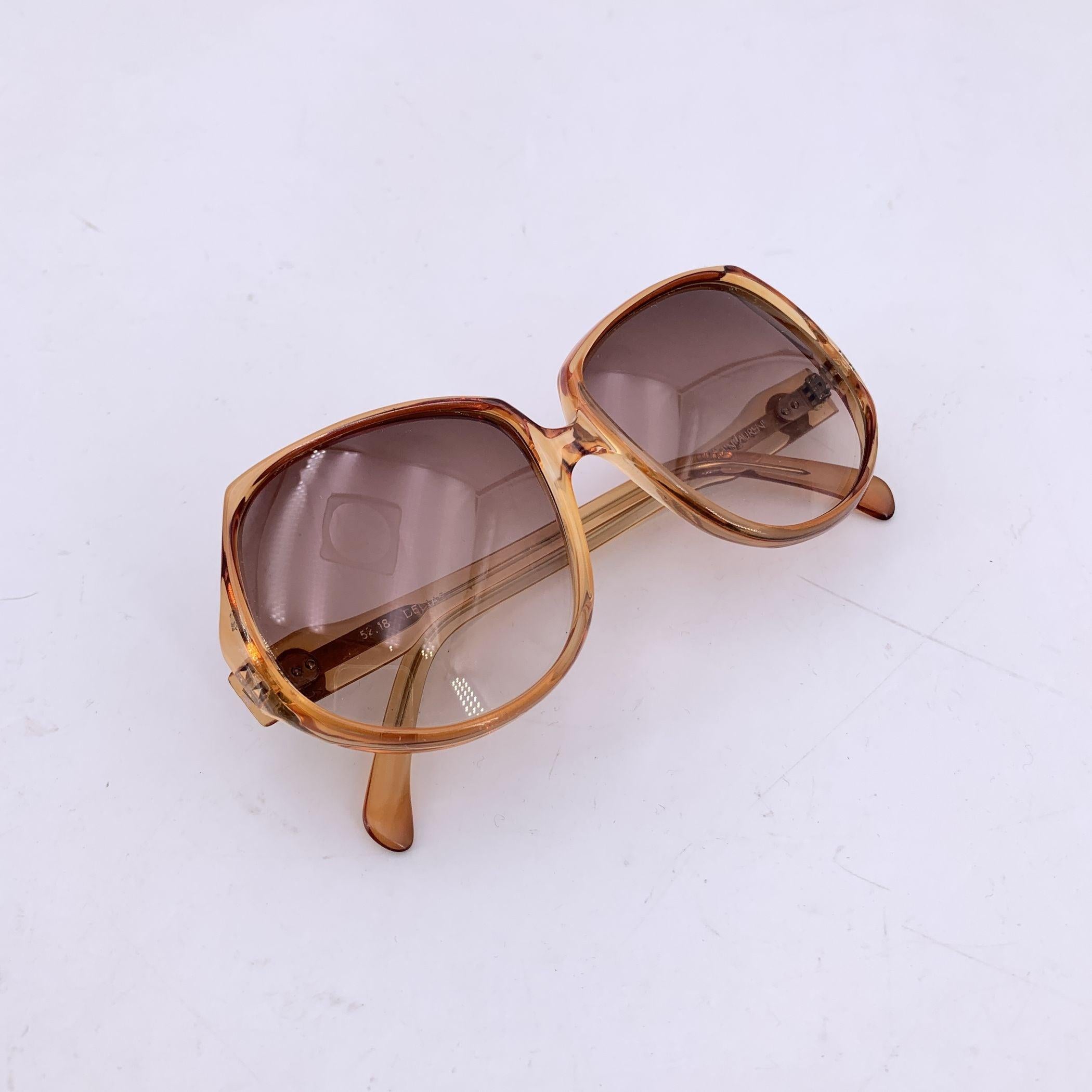 Yves Saint Laurent Vintage Beige Sunglasses DELIAS 52/18 140 mm For Sale 1