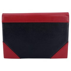 Yves Saint Laurent Vintage Bicolor Clutch Pochette Bag Handbag