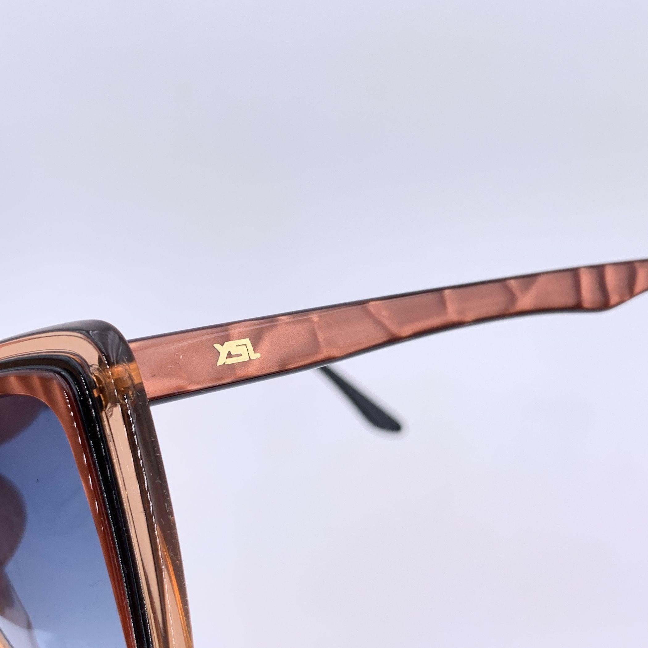 Women's Yves Saint Laurent Vintage Black Beige Sunglasses CUPIDON 55/16 140mm For Sale