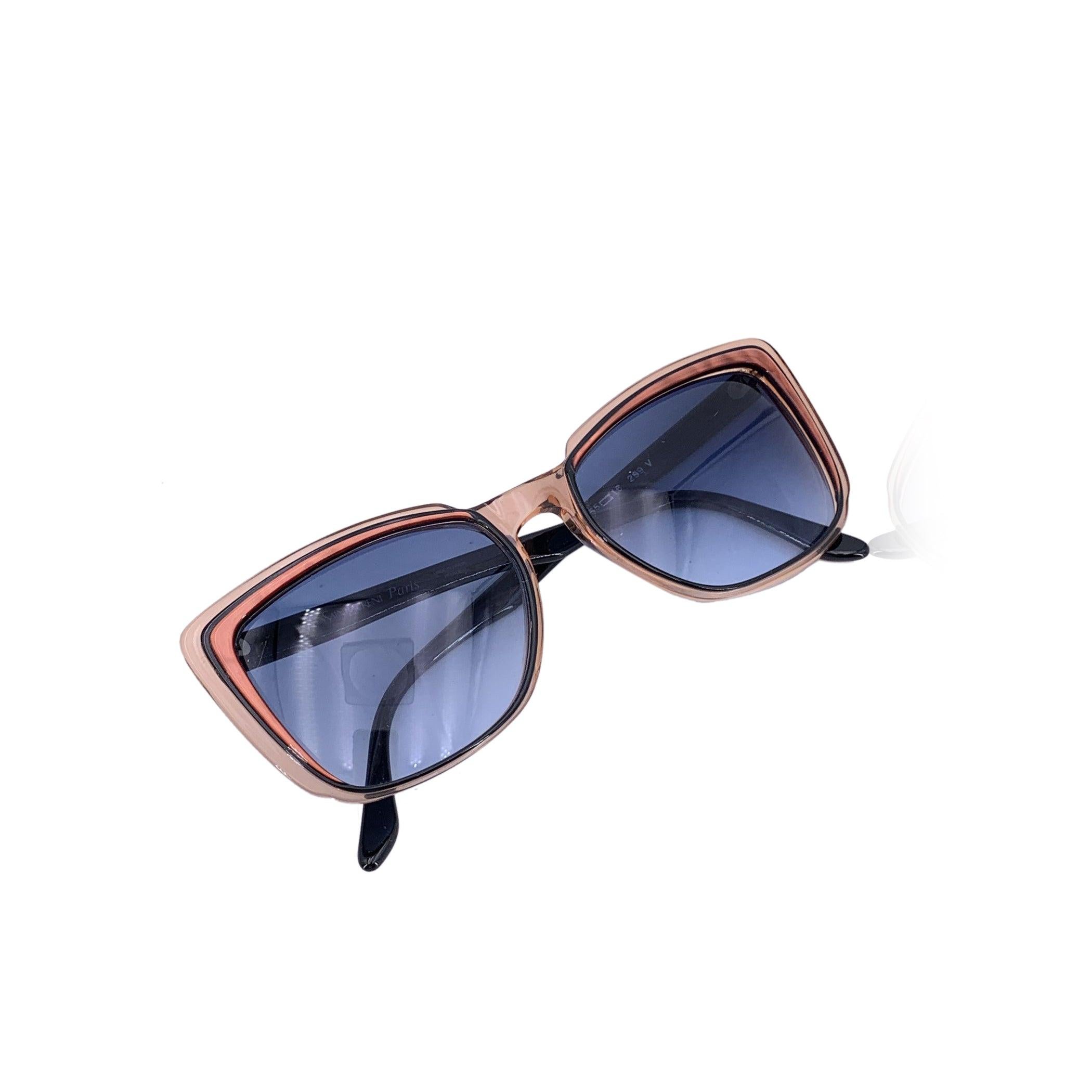 Yves Saint Laurent Vintage Black Beige Sunglasses CUPIDON 55/16 140mm For Sale 1