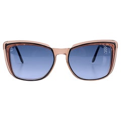 Yves Saint Laurent Vintage Black Beige Sunglasses CUPIDON 55/16 140mm