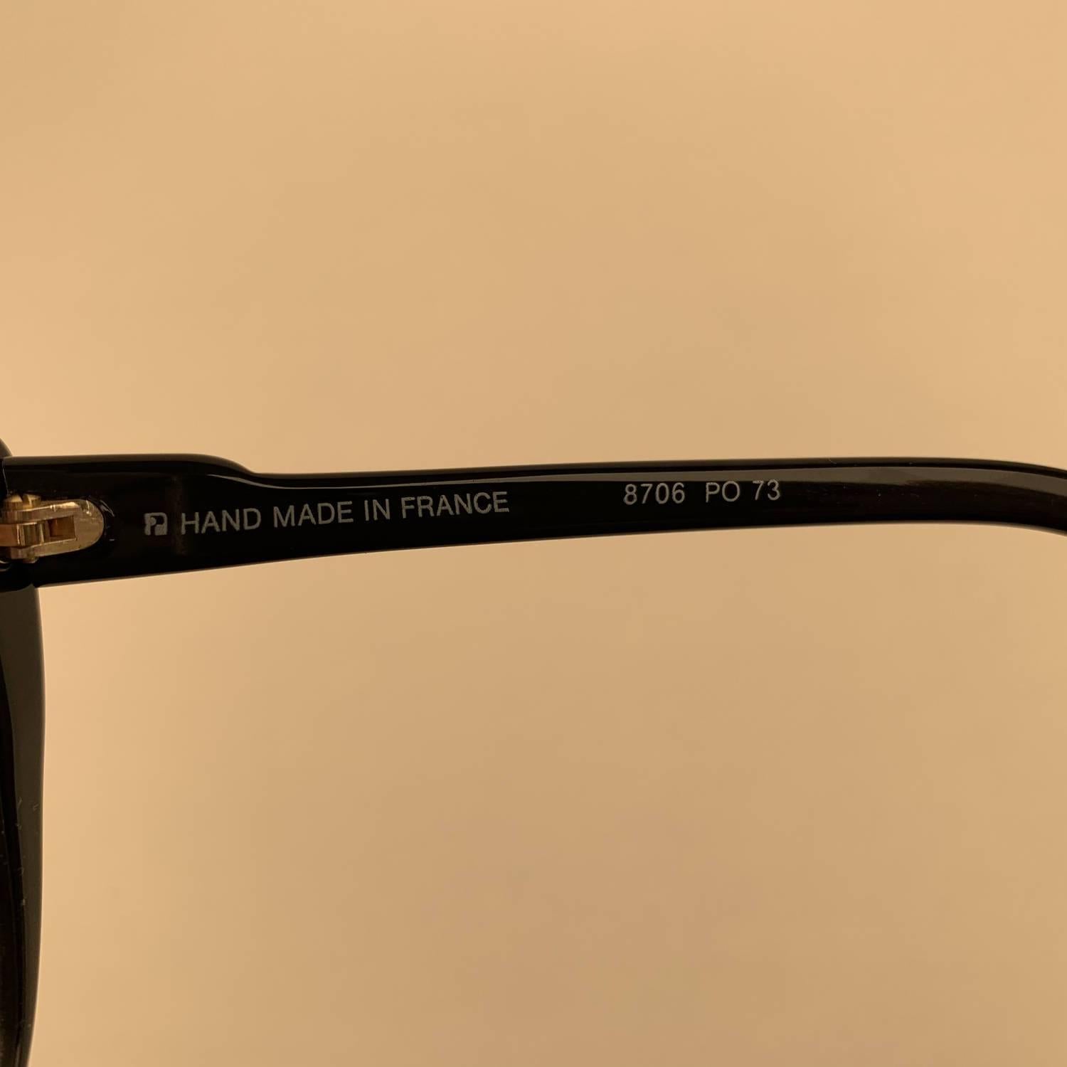 Yves Saint Laurent Vintage Black Green Sunglasses 8706 PO 73 2