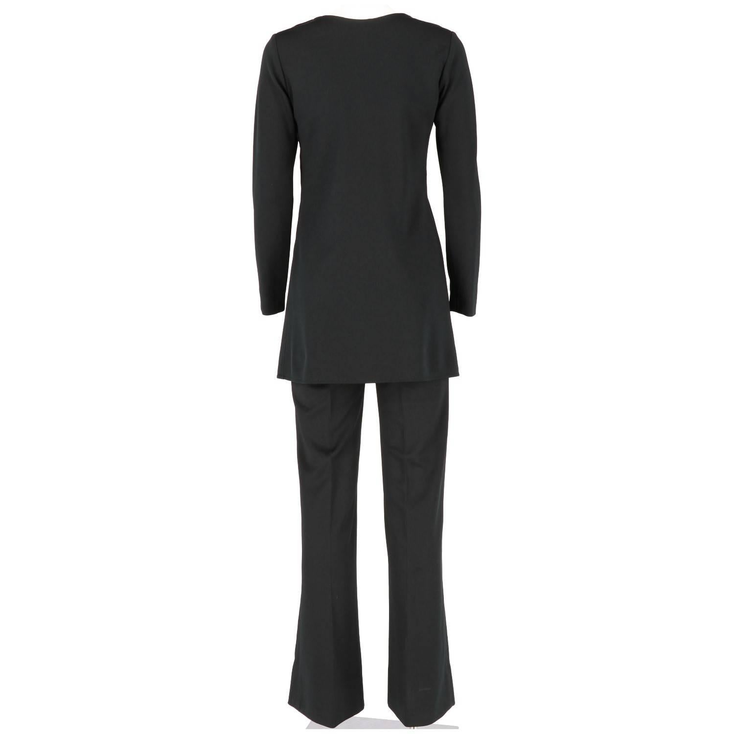 Women's Yves Saint Laurent Vintage Black Suit, 1970s