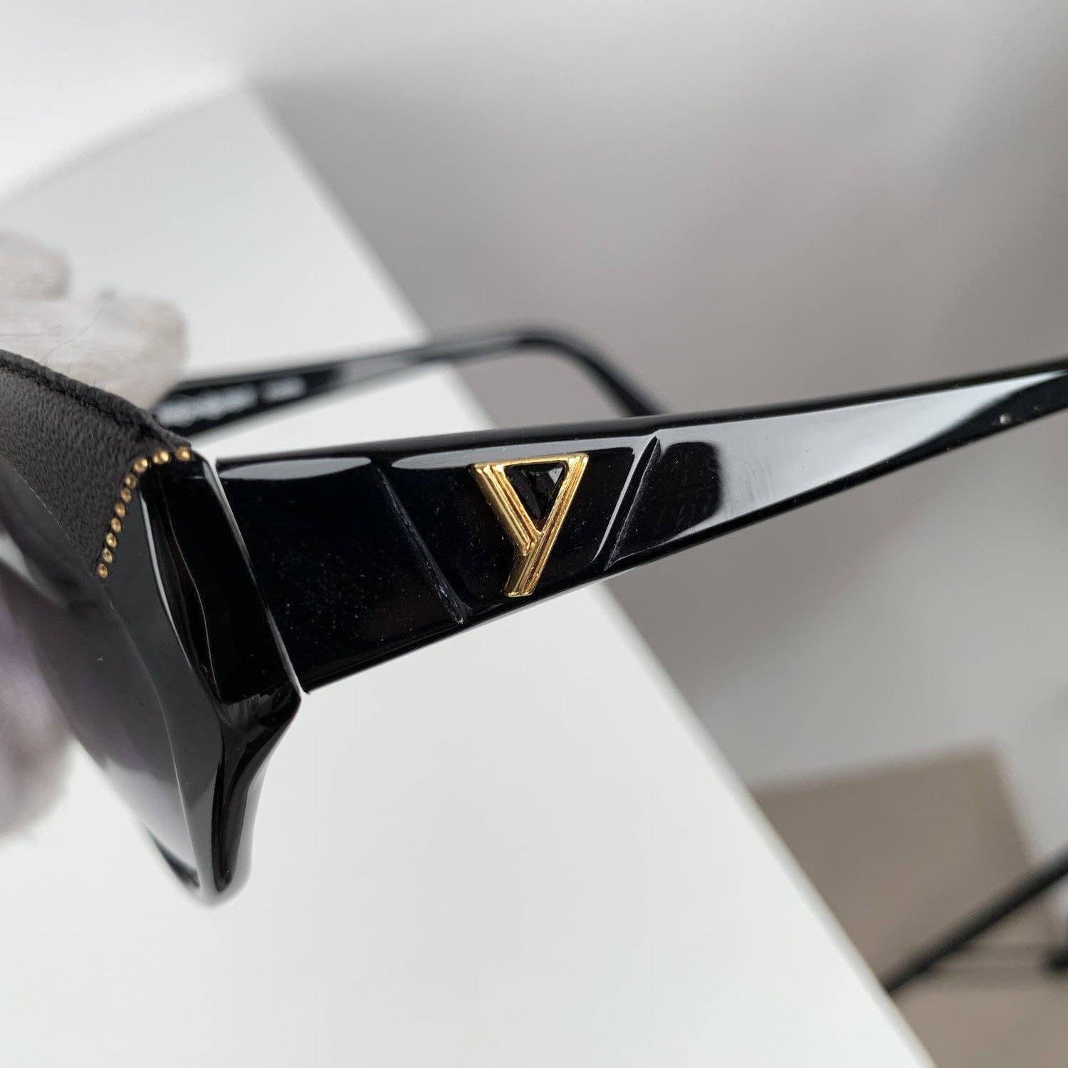 Yves Saint Laurent Vintage Black Sunglasses 8916 P367 with Leather 6