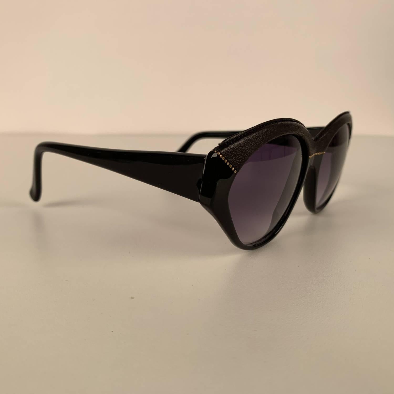 Yves Saint Laurent Vintage Black Sunglasses 8916 P367 with Leather 4