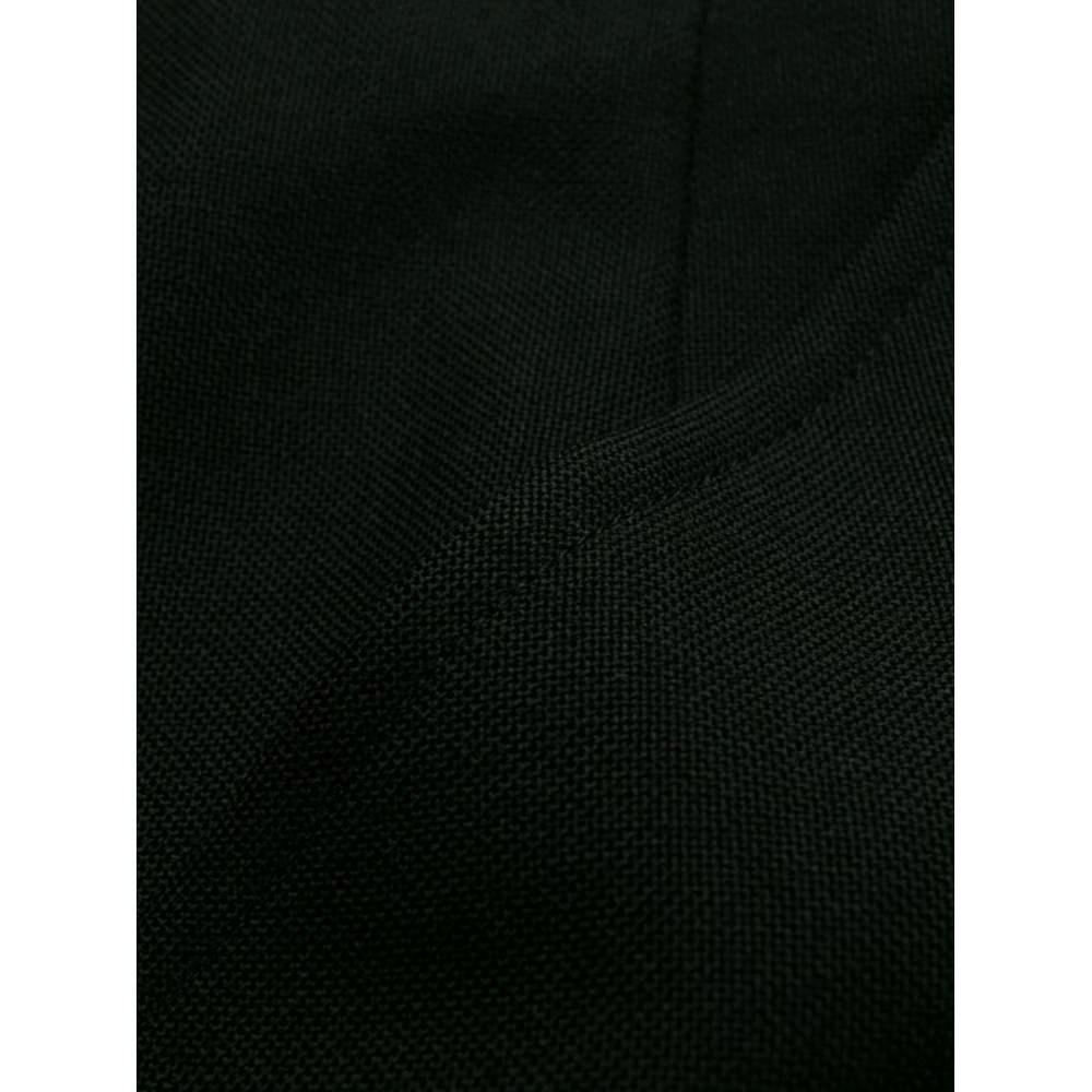 Yves Saint Laurent Vintage black wool midi straight 80s skirt 3