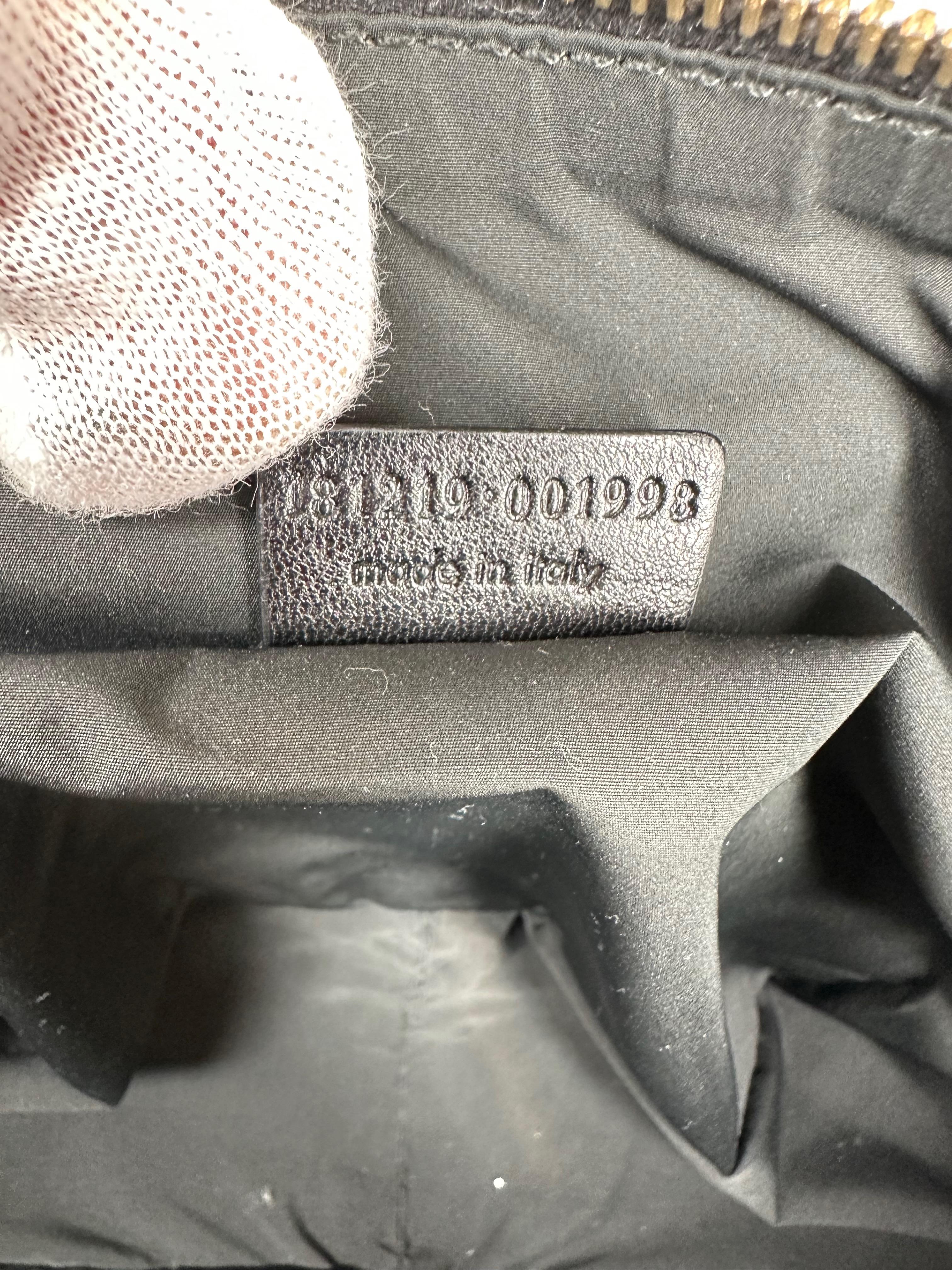 Yves Saint Laurent Vintage Distressed Leather Black Cosmetic Bag For Sale 3