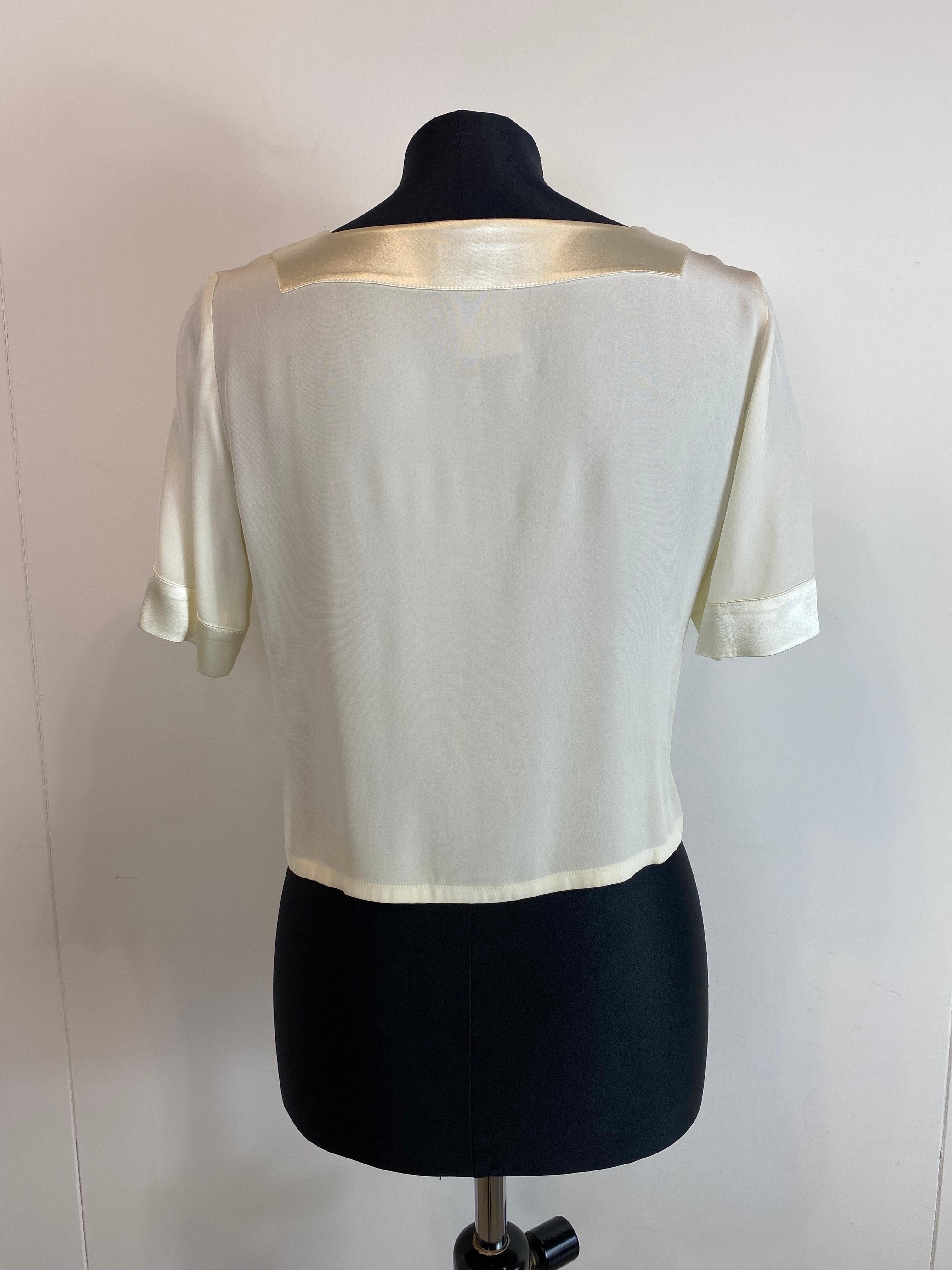 Gray Yves Saint Laurent vintage blouse For Sale