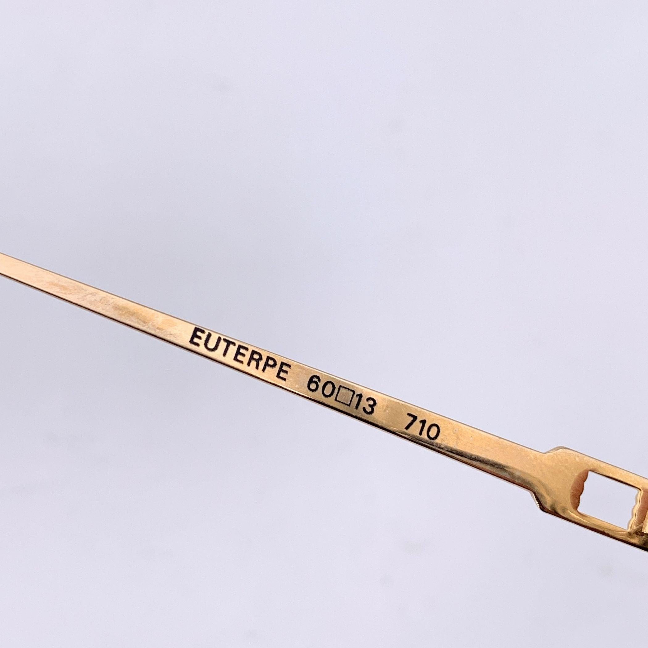 Yves Saint Laurent Vintage Blaue EUTERPE-Sonnenbrille 60/13 140mm im Zustand „Hervorragend“ im Angebot in Rome, Rome