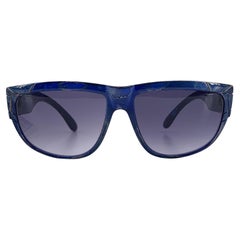 Yves Saint Laurent Vintage Blue Marrakech Sunglasses 58/12 140mm