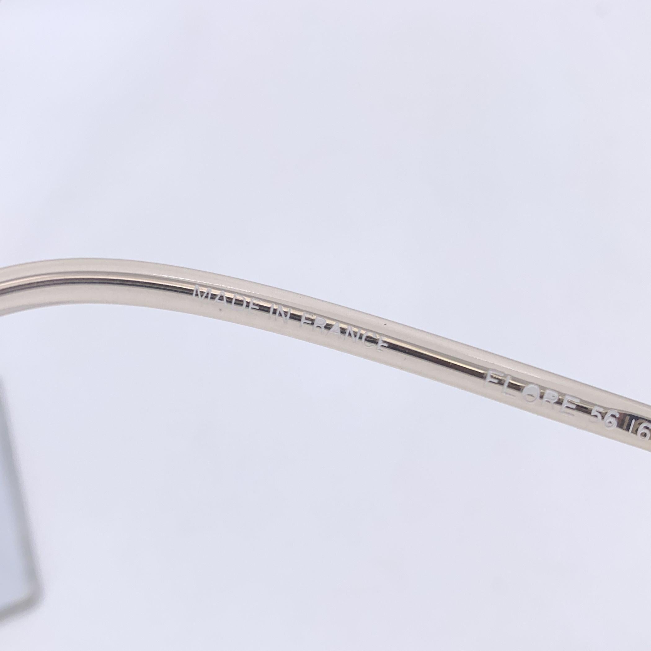 Yves Saint Laurent Vintage Blau Weiß Sonnenbrille FLORA 56/16 140mm im Angebot 1