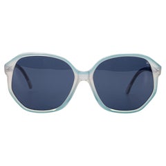 Yves Saint Laurent Vintage Blue White Sunglasses FLORA 56/16 140mm