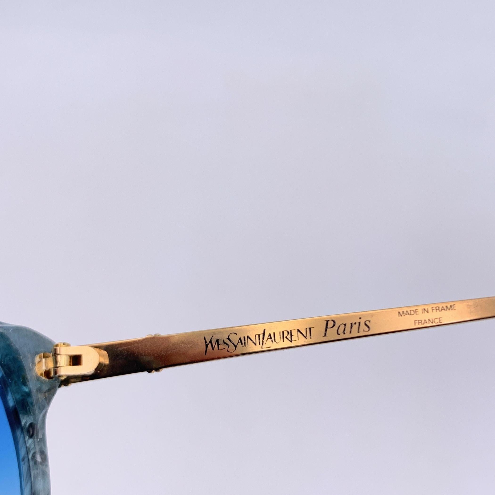 Occhiali da sole Yves Saint Laurent Vintage Blues PERSEPHONE 54/17 130mm In condizioni ottime in vendita a Rome, Rome