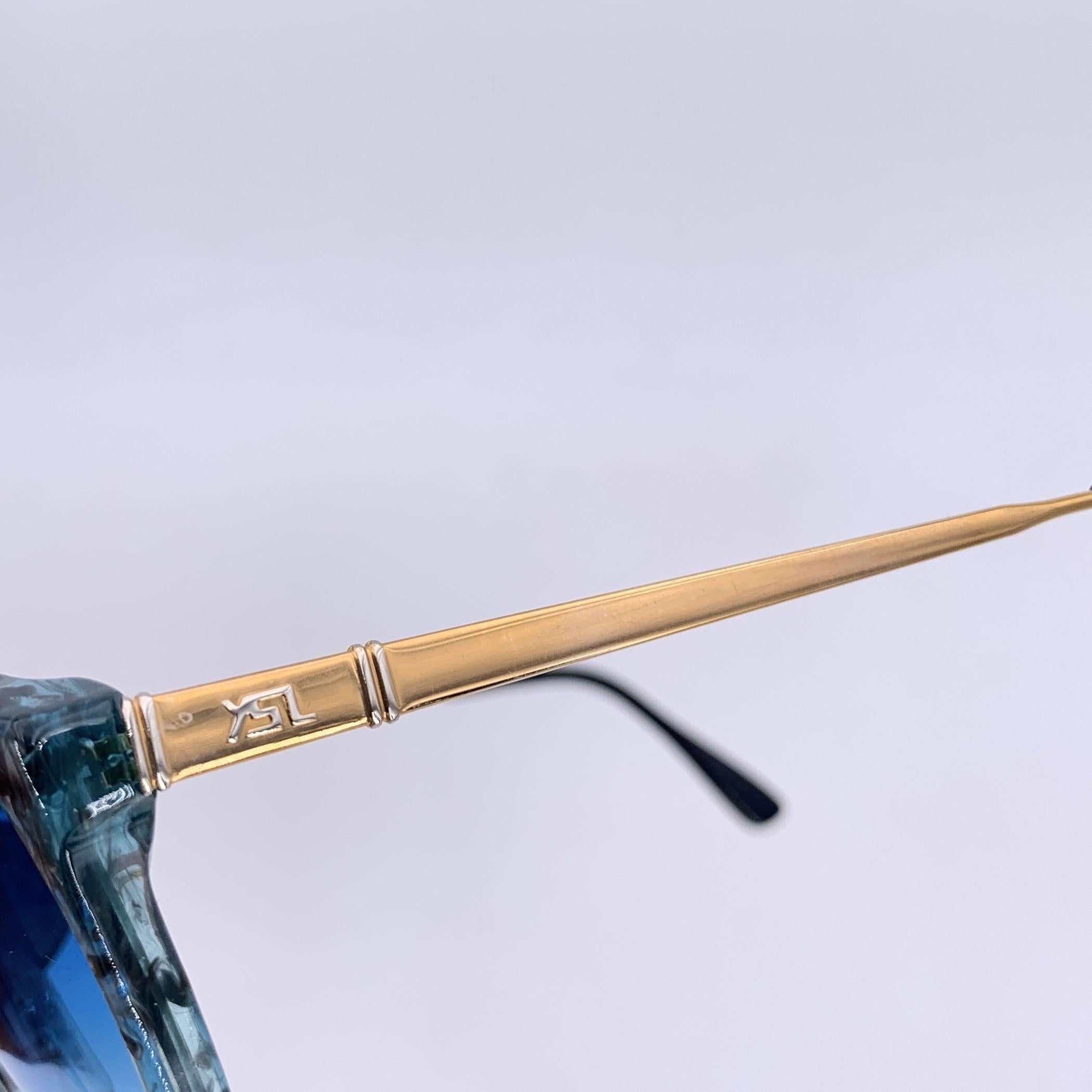 Occhiali da sole Yves Saint Laurent Vintage Blues PERSEPHONE 54/17 130mm in vendita 1