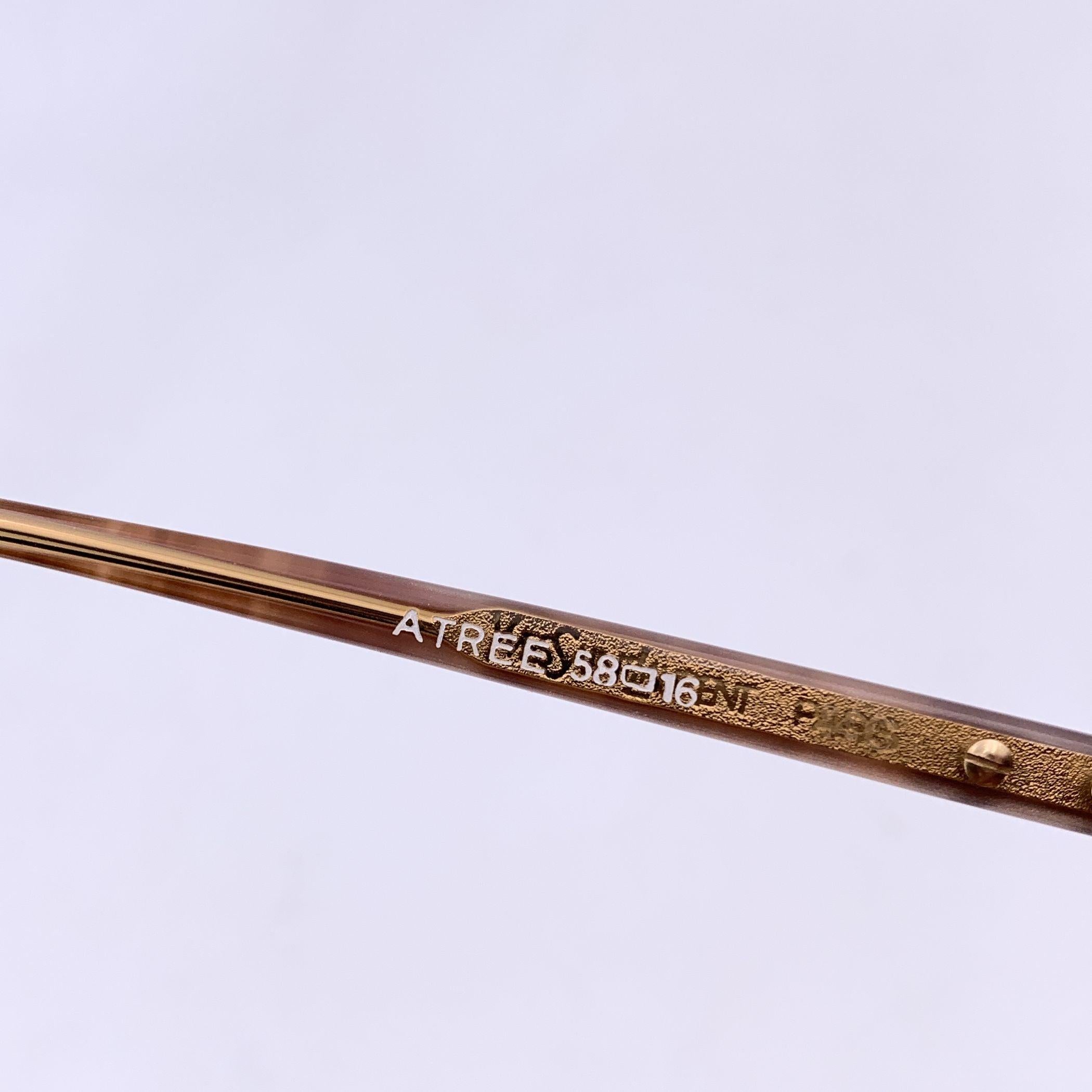 Yves Saint Laurent Vintage Braun Atree Sonnenbrille 58/16 140mm im Angebot 2