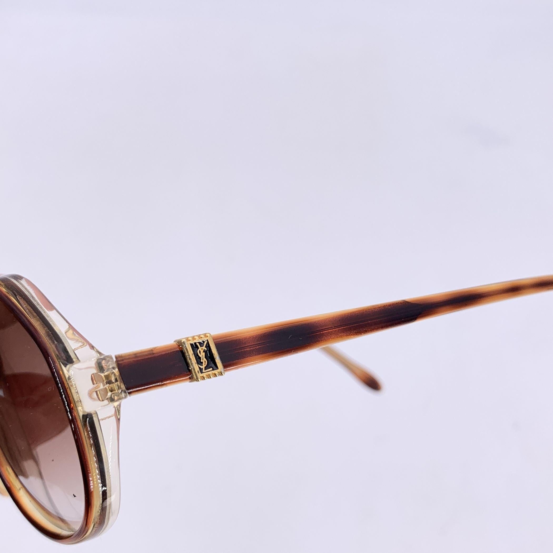 Yves Saint Laurent Vintage Braun Aviator-Sonnenbrille THOE 56/16 140mm im Zustand „Hervorragend“ im Angebot in Rome, Rome