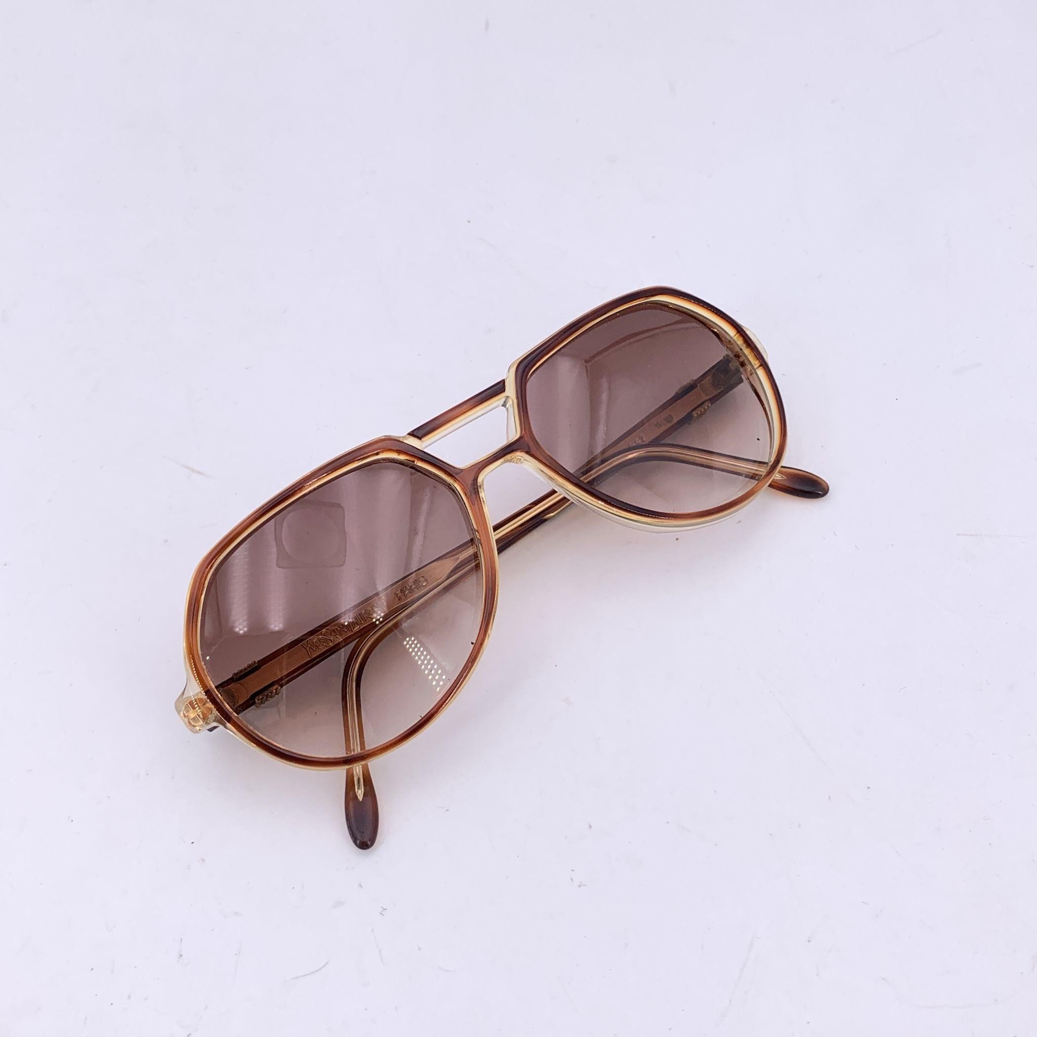 Yves Saint Laurent Vintage Braun Aviator-Sonnenbrille THOE 56/16 140mm für Damen oder Herren im Angebot