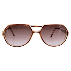 Yves Saint Laurent Vintage Braun Aviator-Sonnenbrille THOE 56/16 140mm