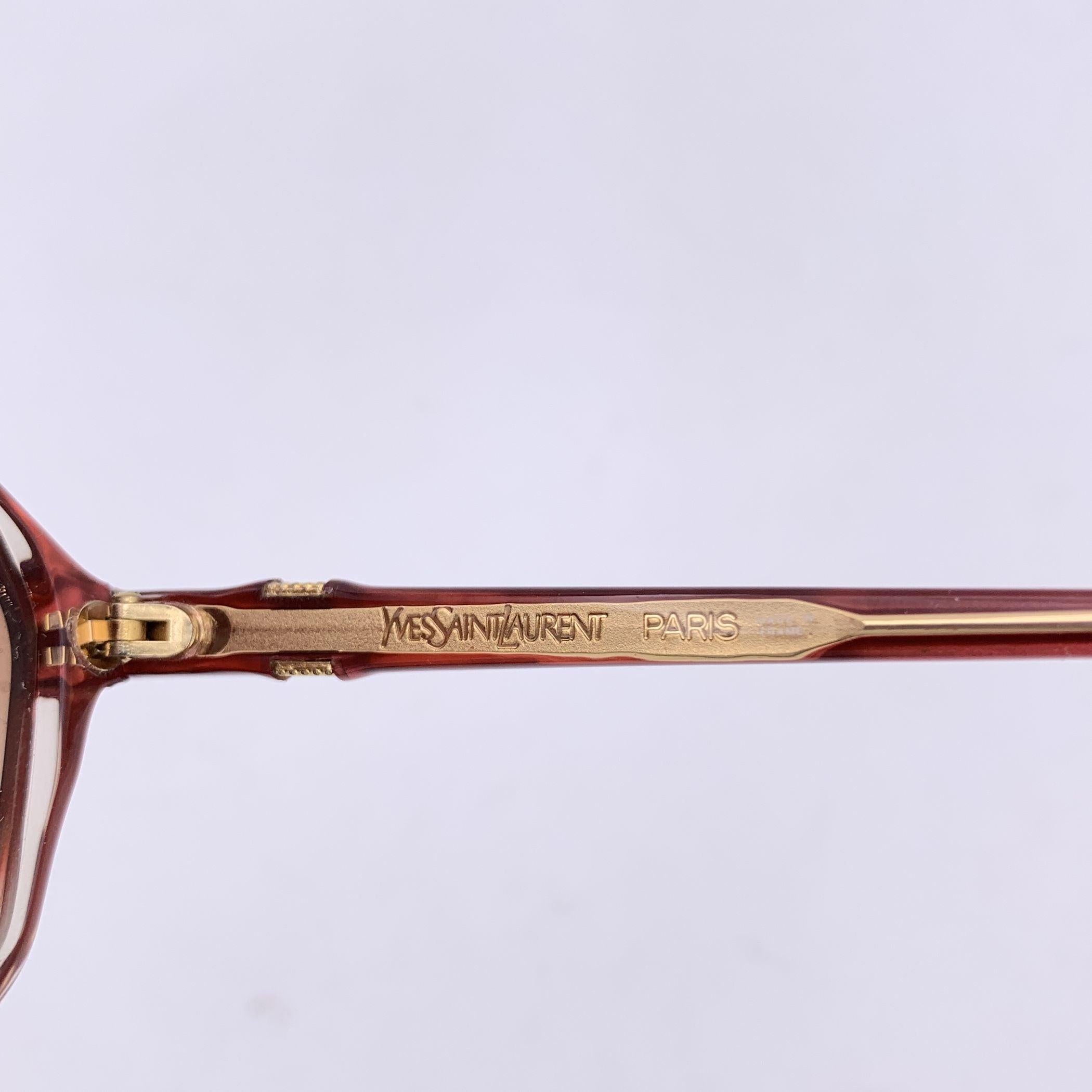 Yves Saint Laurent Vintage Brown Gradient Sunglasses NESSUS 58/16 In Excellent Condition For Sale In Rome, Rome