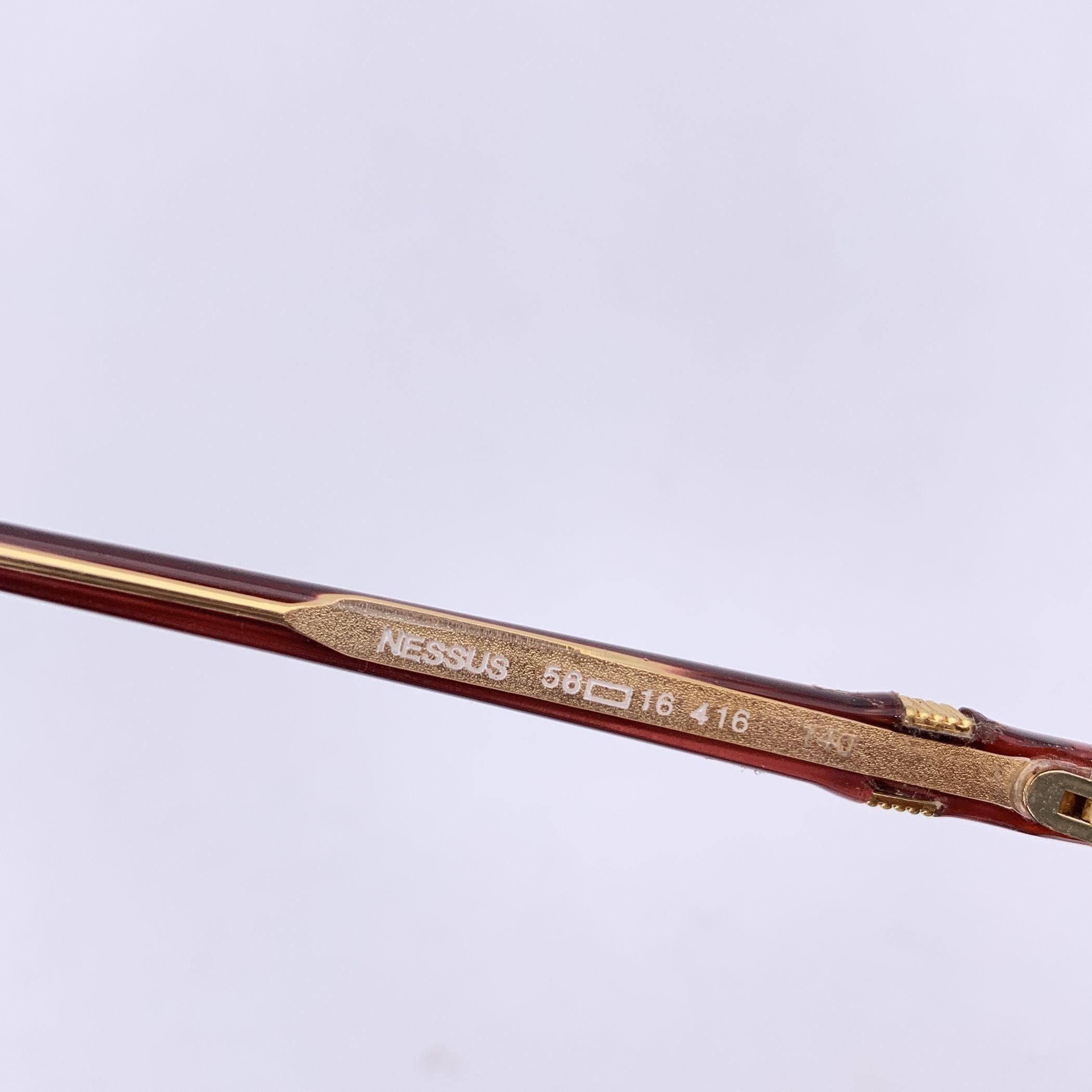 Yves Saint Laurent Vintage Braune Sonnenbrille mit Farbverlauf NESSUS 58/16 Damen im Angebot