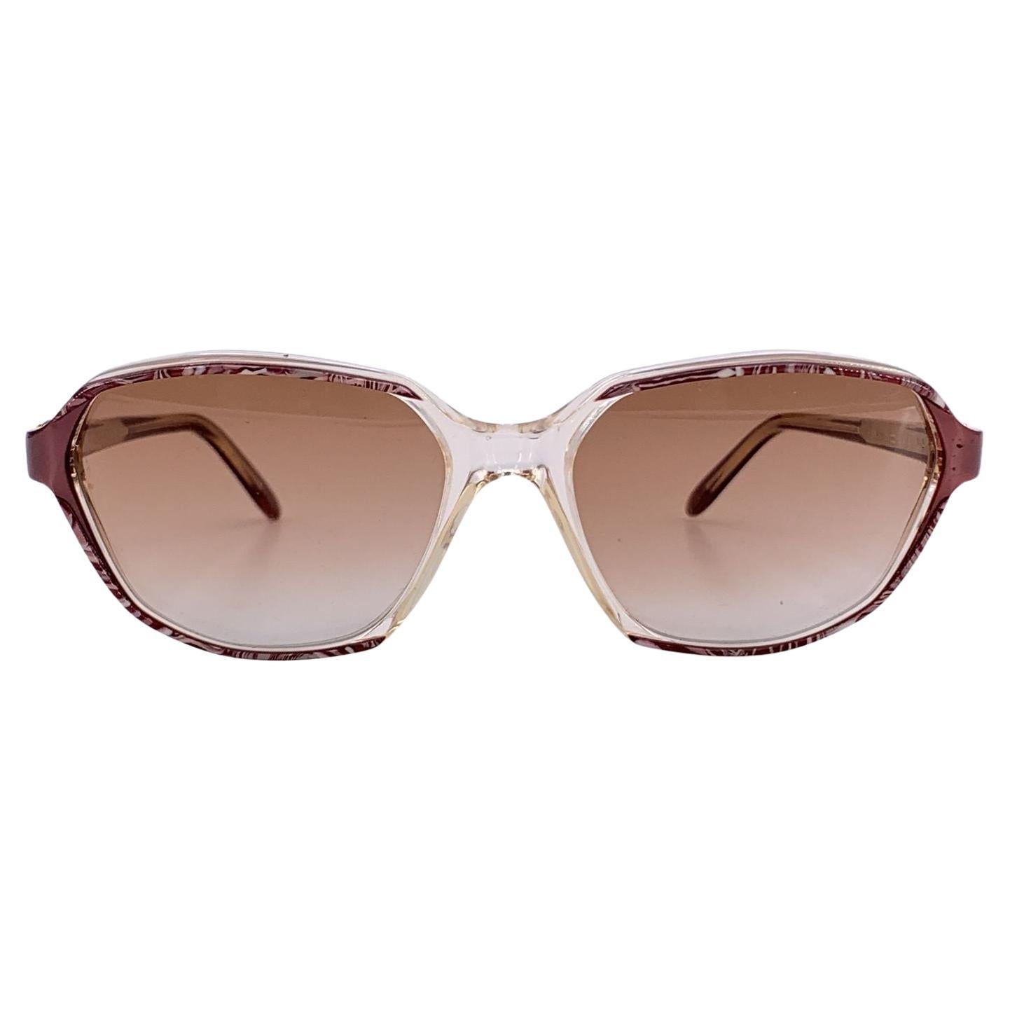 Yves Saint Laurent Vintage Braune Sonnenbrille mit Farbverlauf NESSUS 58/16