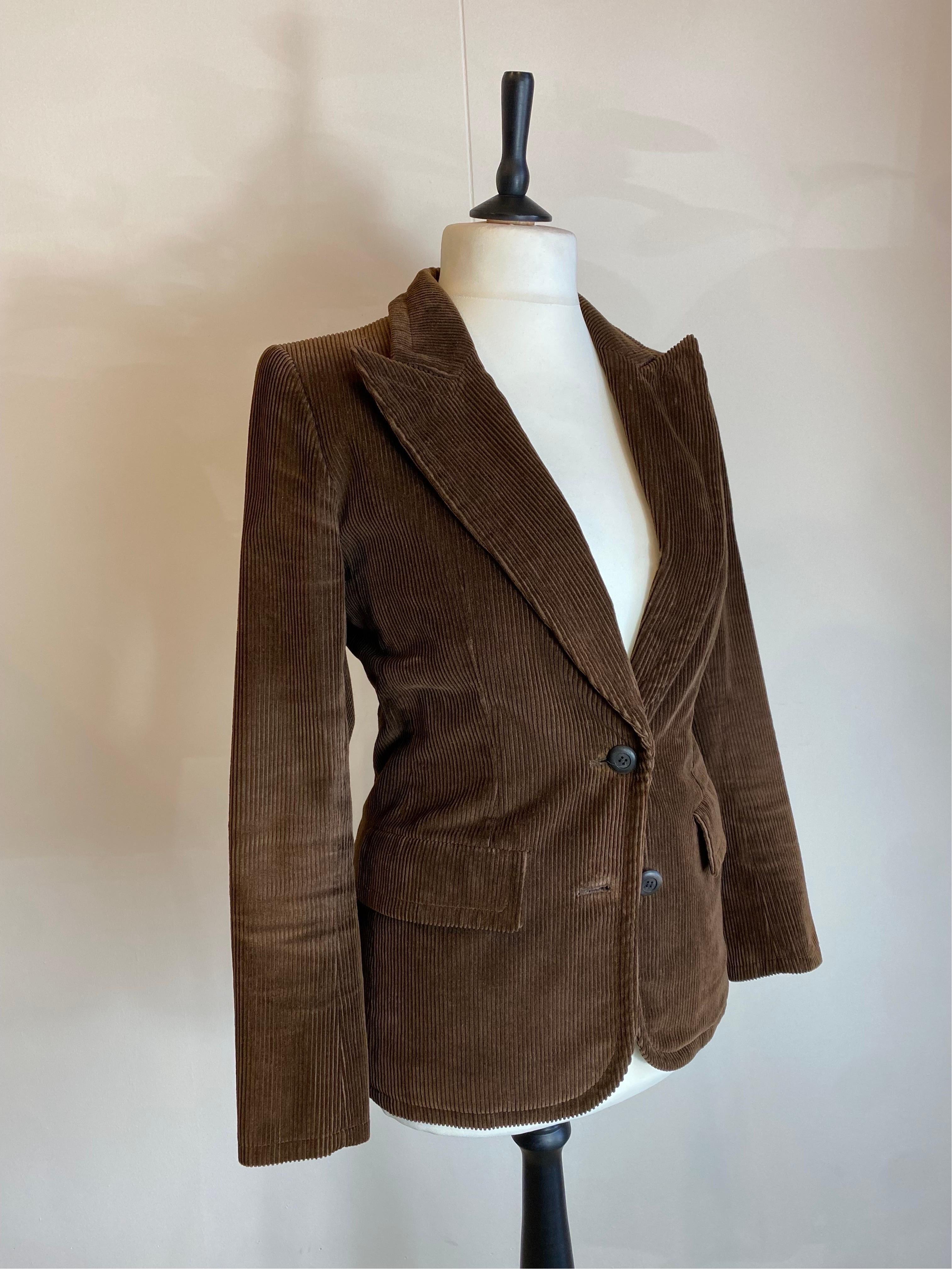 Yves Saint Laurent Vintage Brown Jacket Excellent état - En vente à Carnate, IT