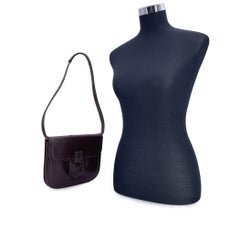 Yves Saint Laurent Vintage Brown Leather Convertible Shoulder Bag