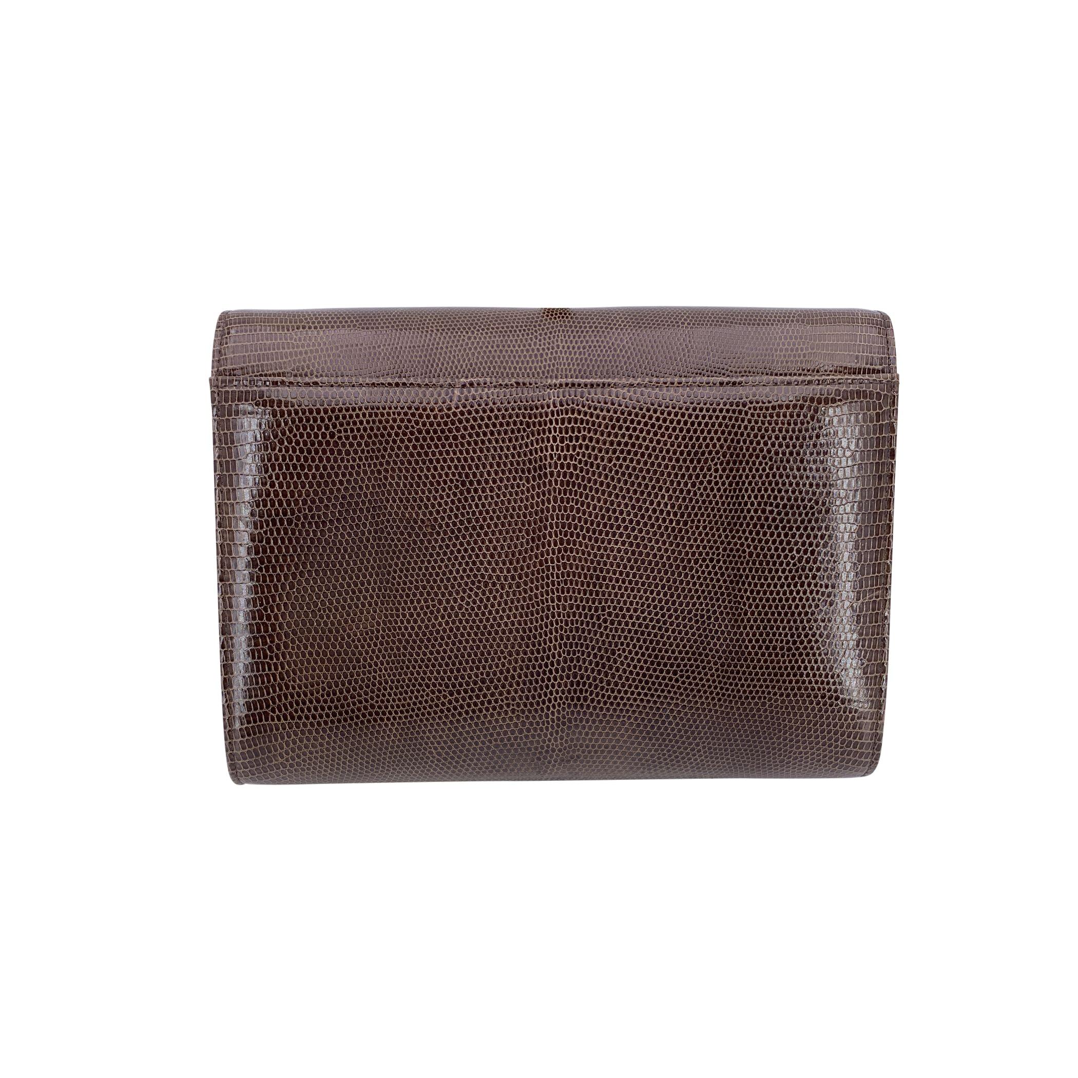 Yves Saint Laurent Vintage Sac à bandoulière convertible en cuir marron Bon état - En vente à Rome, Rome