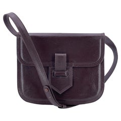 Yves Saint Laurent Vintage Sac à bandoulière convertible en cuir marron