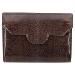 Yves Saint Laurent Vintage Brown Leather Convertible Shoulder Bag