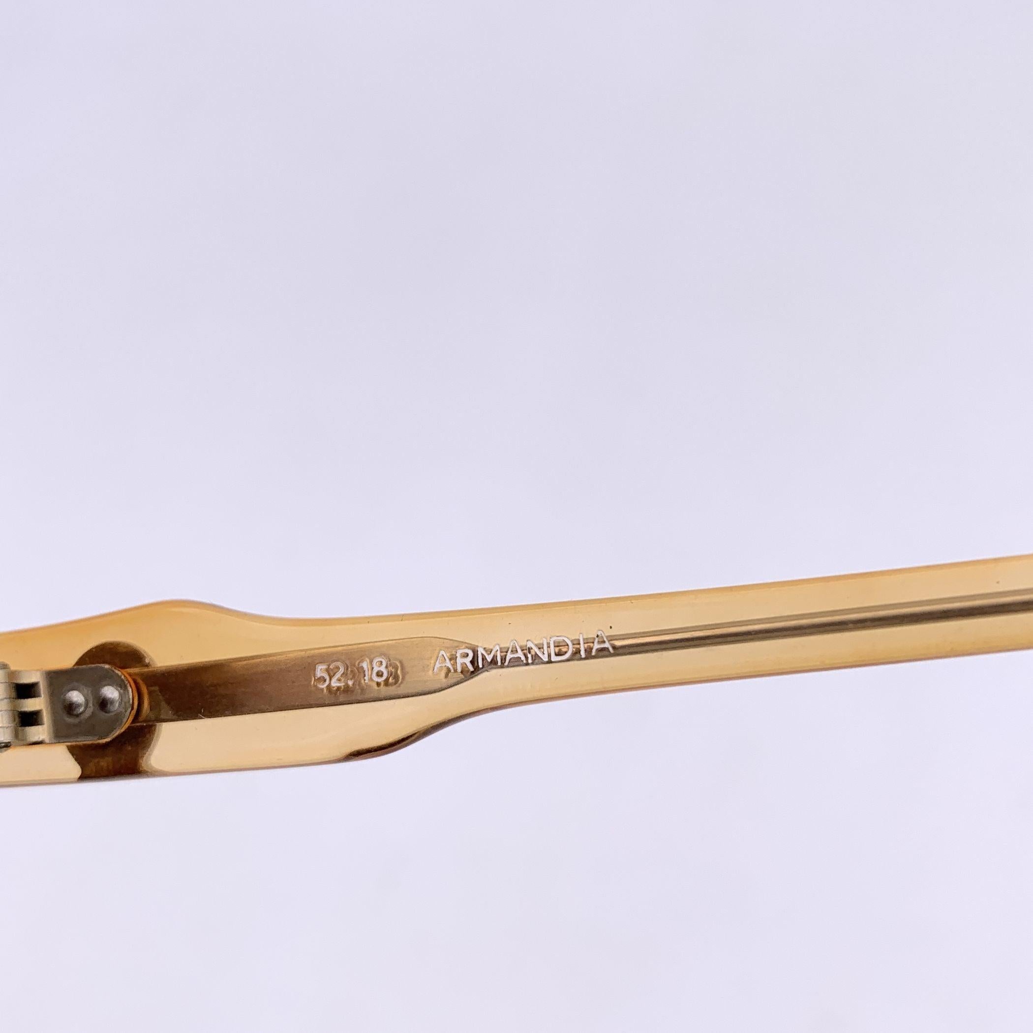 Yves Saint Laurent Vintage Brown Square Sunglasses ARMANDIA 52/18 In Excellent Condition For Sale In Rome, Rome