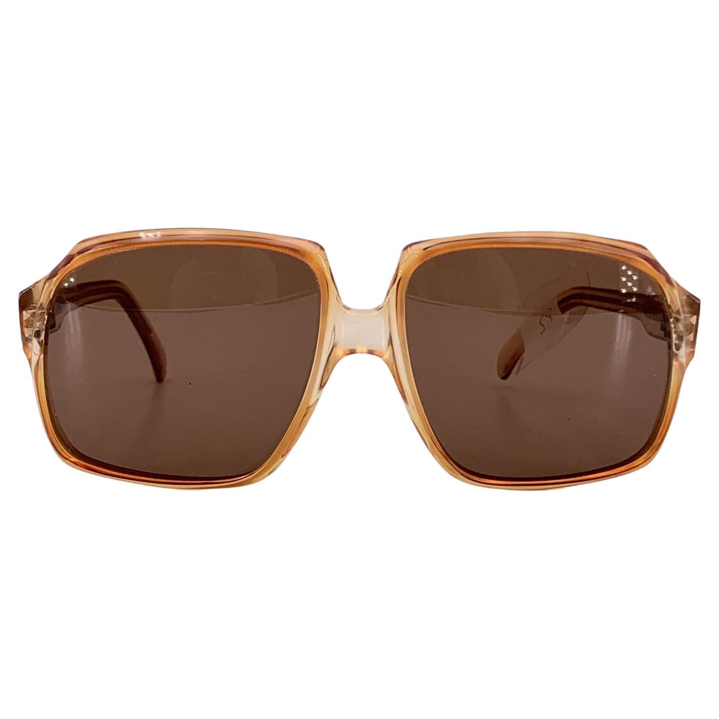 Yves Saint Laurent Vintage Brown Square Sunglasses ARMANDIA 52/18 For Sale