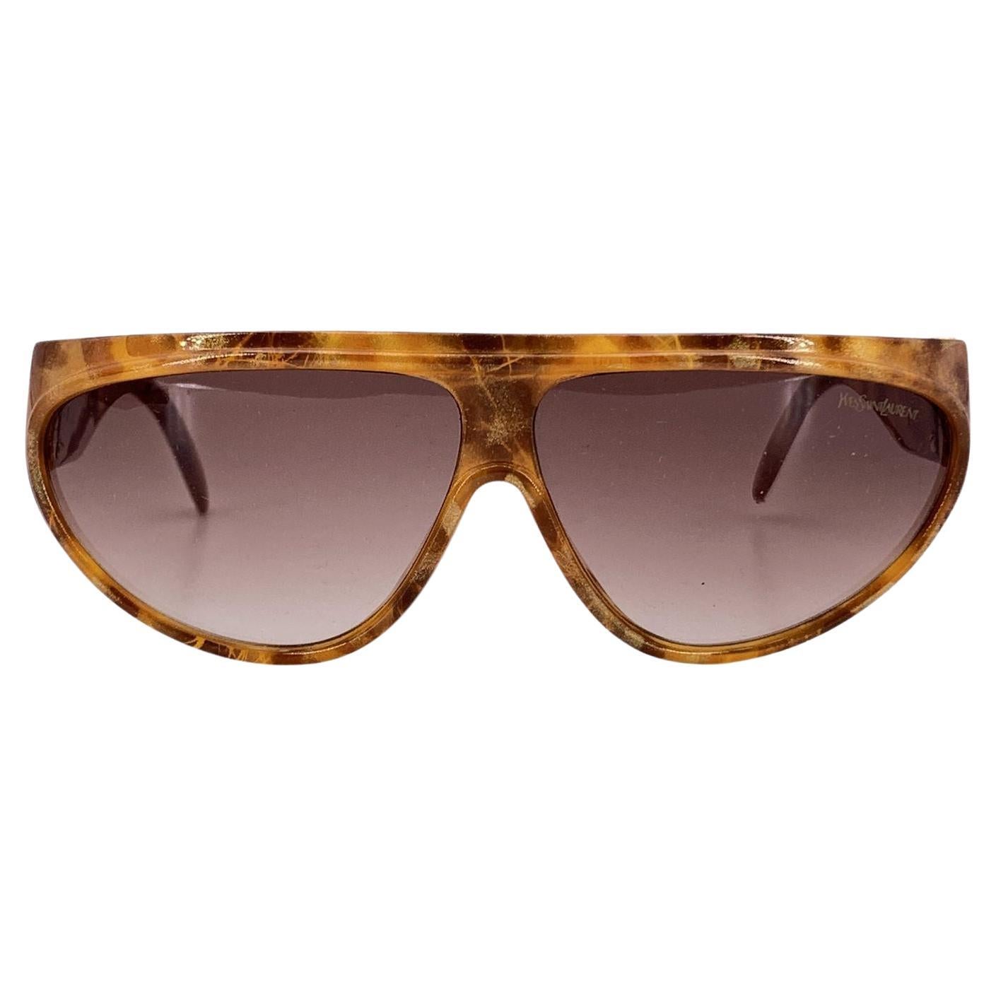 Yves Saint Laurent Vintage Brown Sunglasses 8761-1 63/10 130mm For Sale