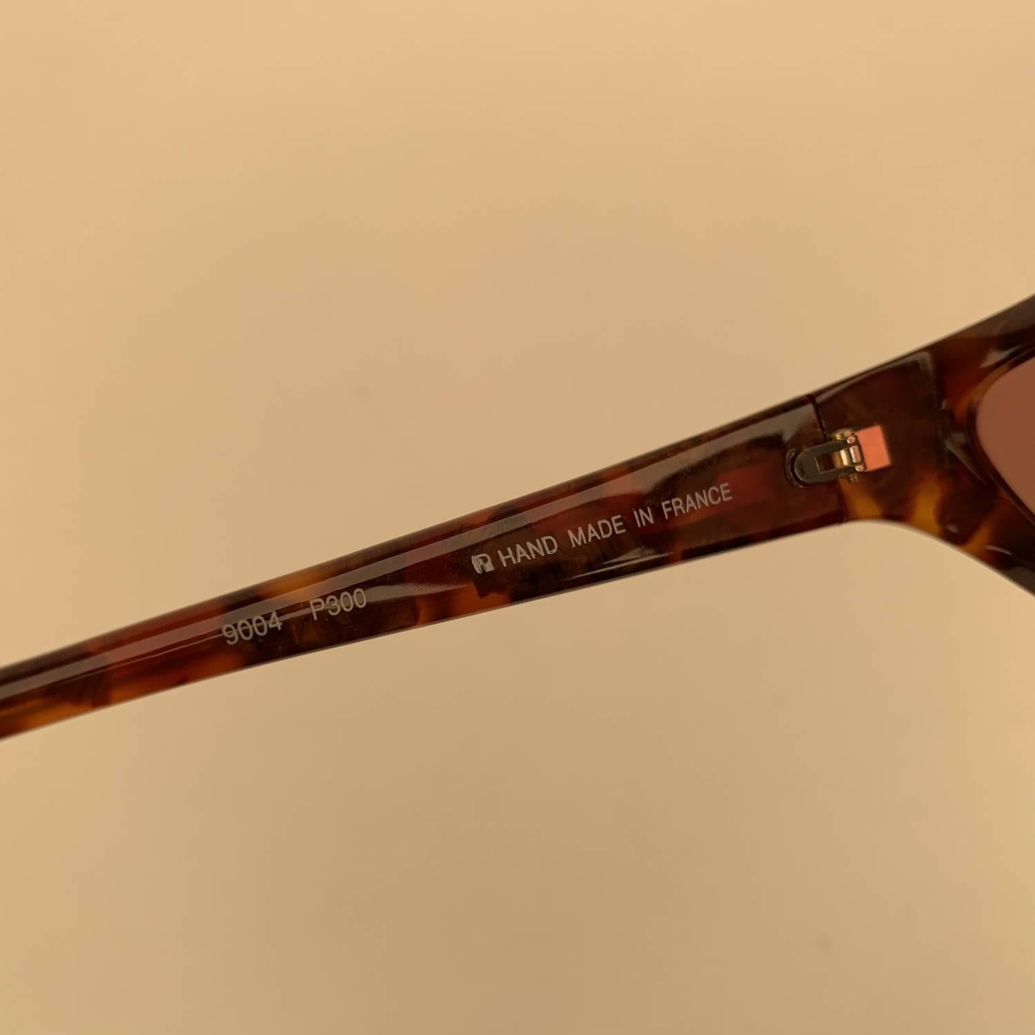 Yves Saint Laurent Vintage Brown Sunglasses 9004 P300 Wood Effect In Excellent Condition In Rome, Rome