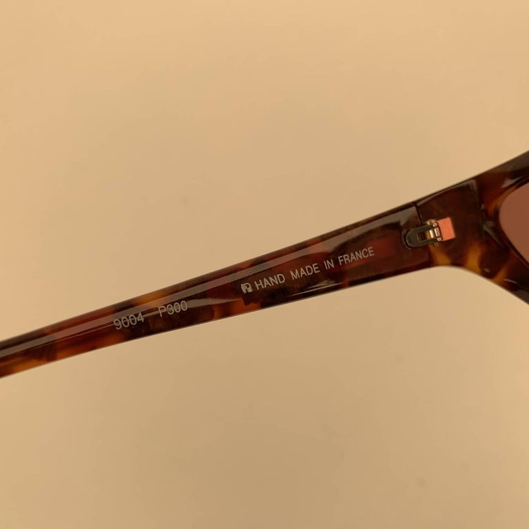 Yves Saint Laurent Vintage Brown Sunglasses 9004 P300 Wood Effect at ...