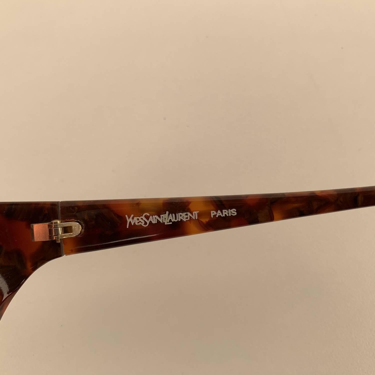 Yves Saint Laurent Vintage Brown Sunglasses 9004 P300 Wood Effect 2
