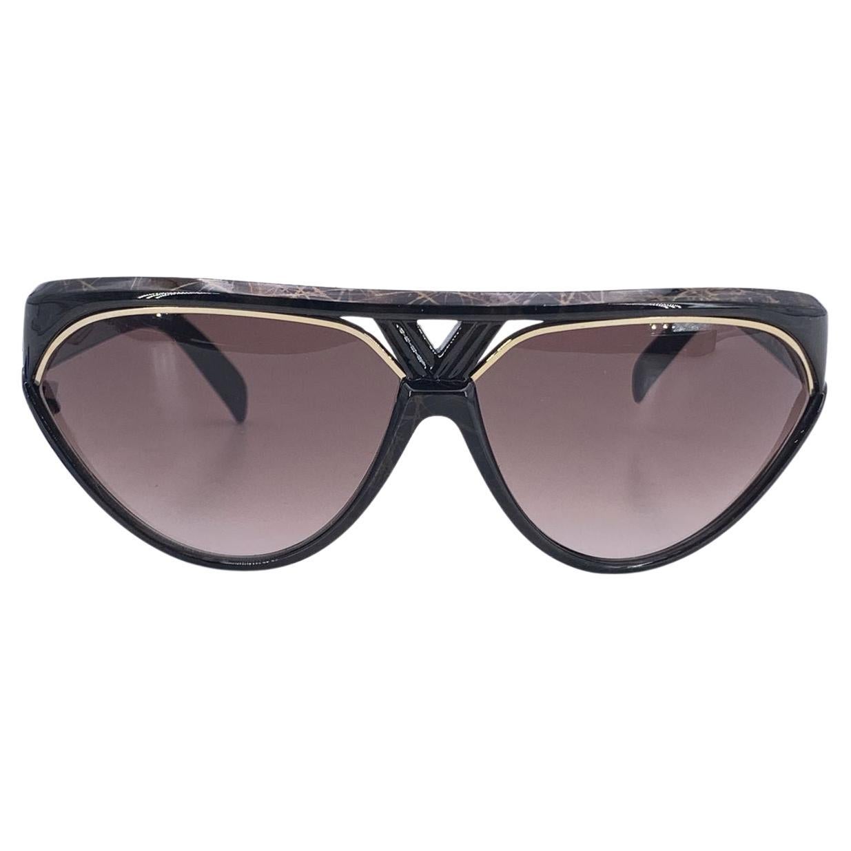 Yves Saint Laurent Gafas de sol vintage marrones Champs Elysees 8961-1 en venta