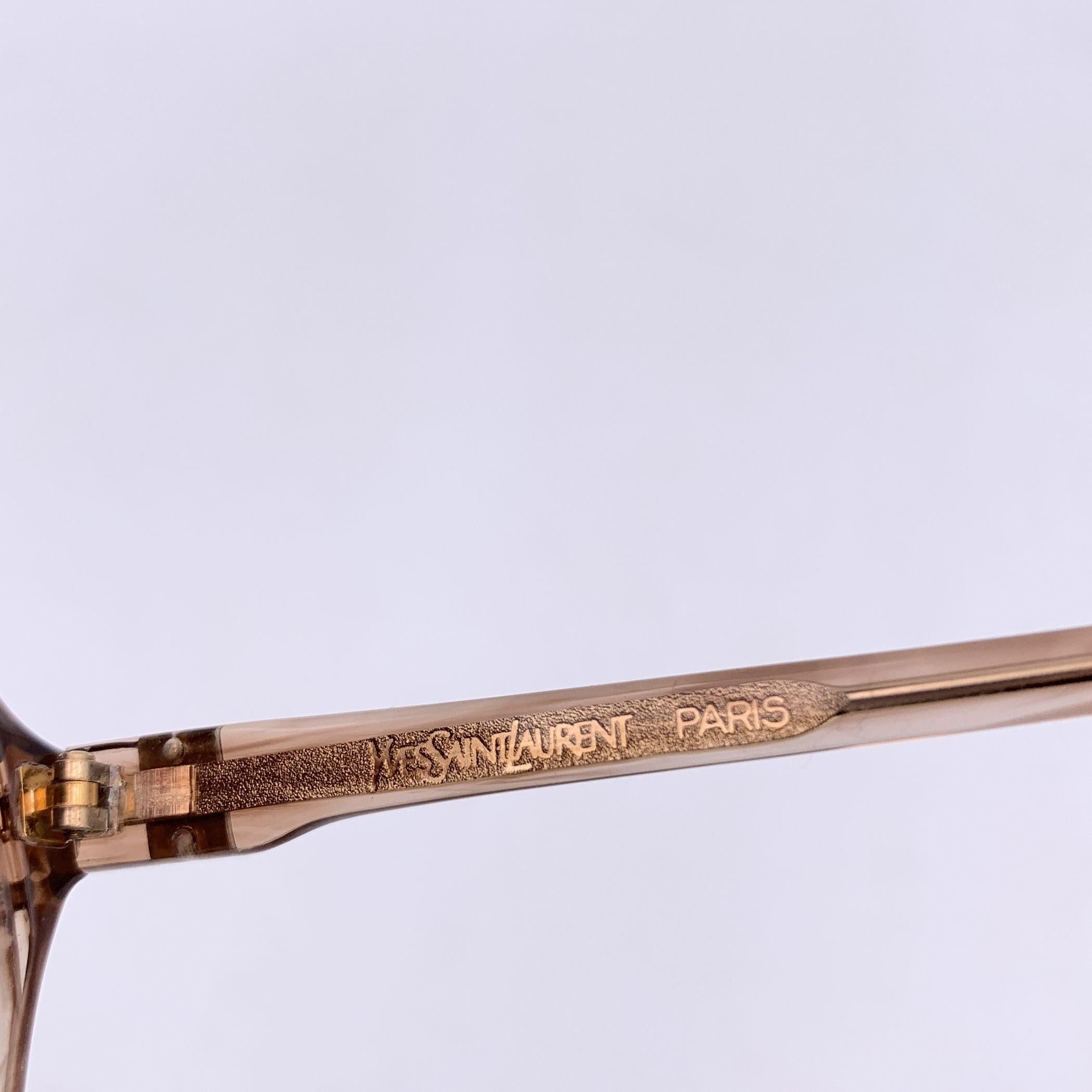 Yves Saint Laurent Gafas de sol vintage marrones PLUTON 52/14 140mm en Excelente estado para la venta en Rome, Rome